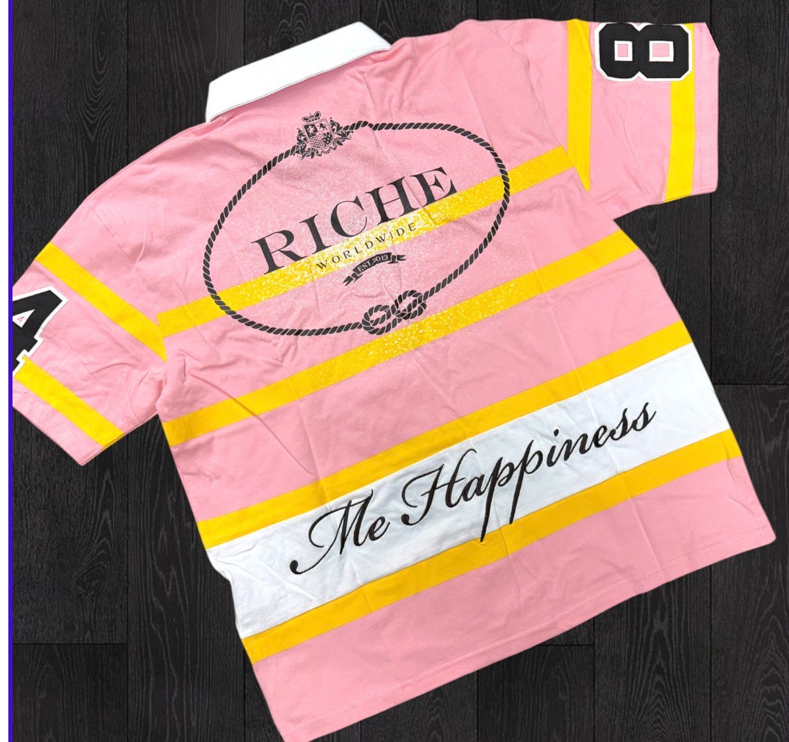 VR - Rugby Polo - Pink - 2028