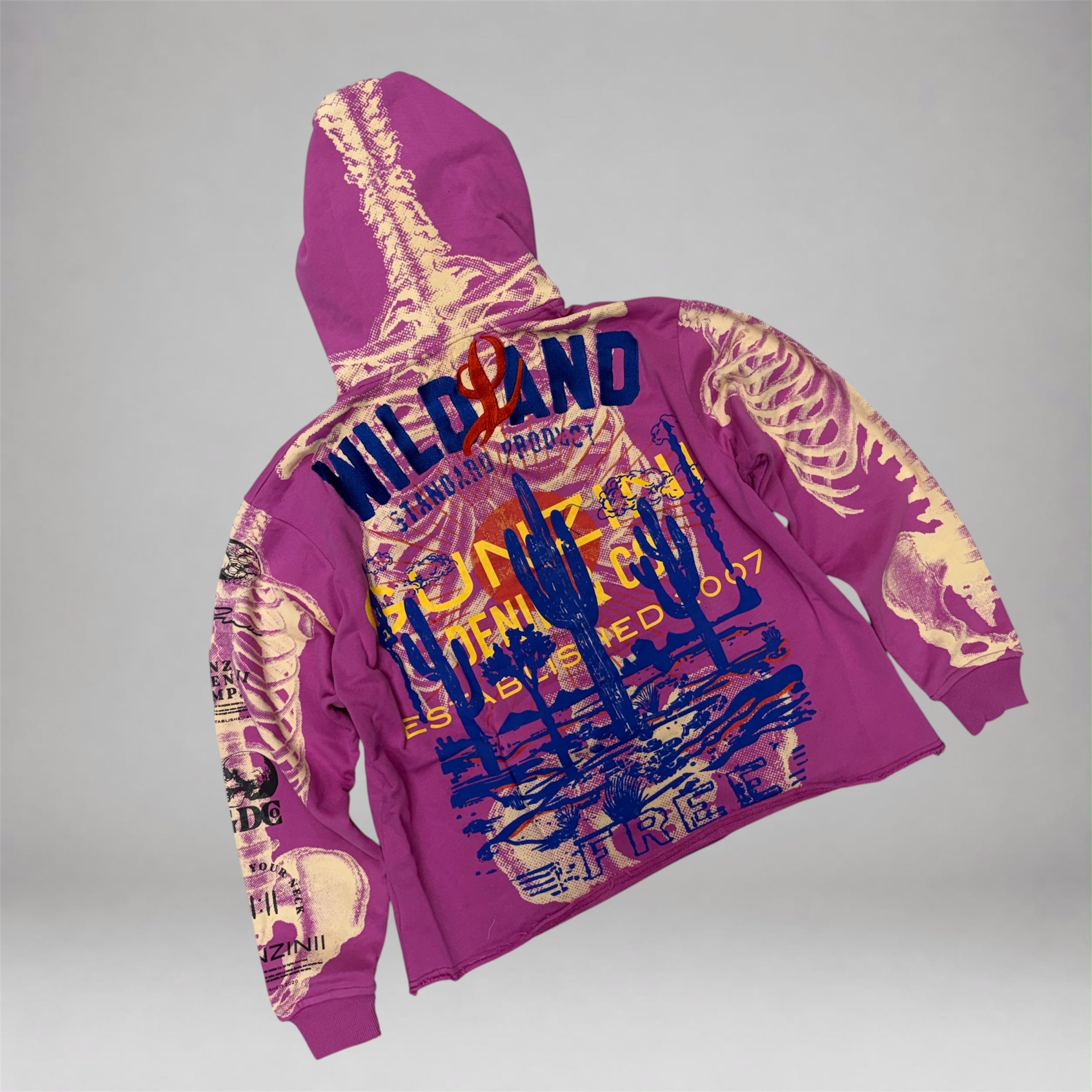 Gunzini - Wild West hoodie - Pink 859
