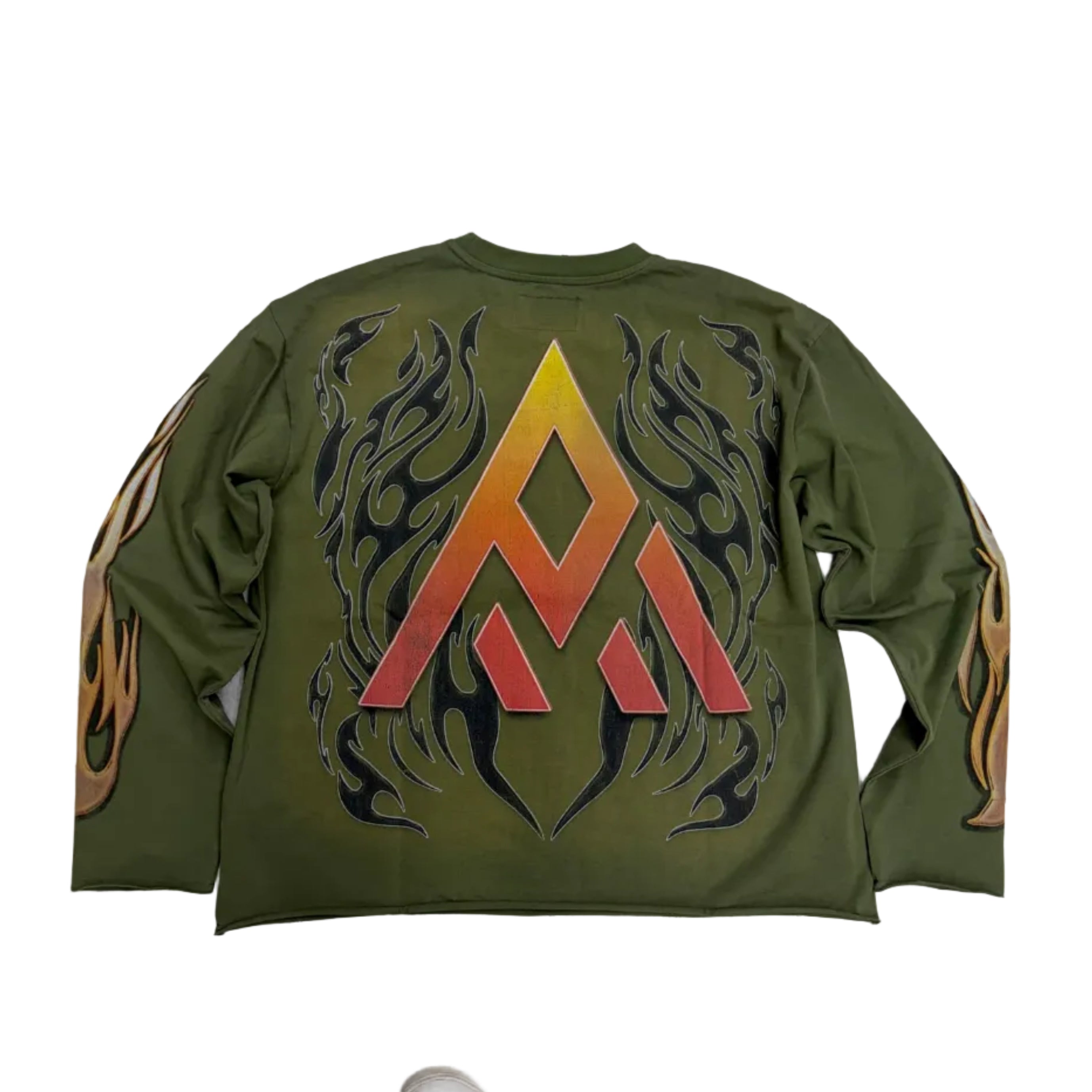 Paper Money - Crown L/S Tee - Green - 3592