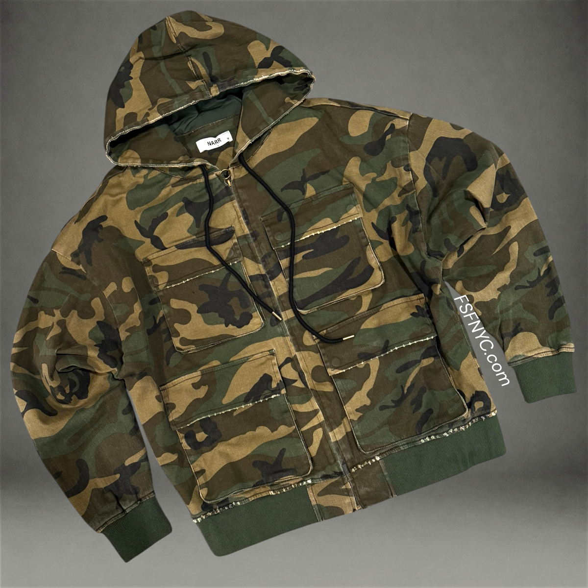 NARR - Denim Jacket - W. Camo - 371