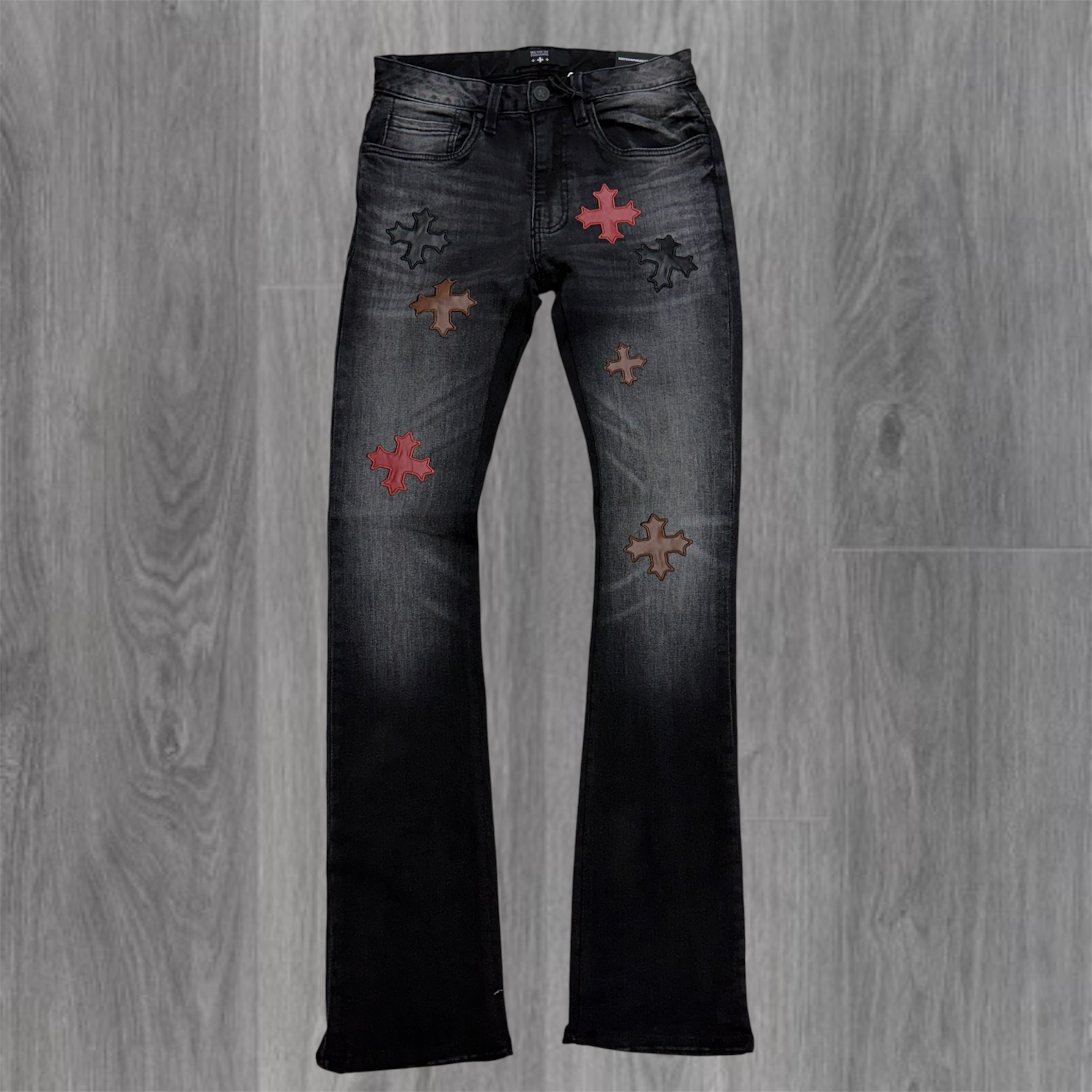 SYP - Stacked Patch Denim - Black Shadow 2344