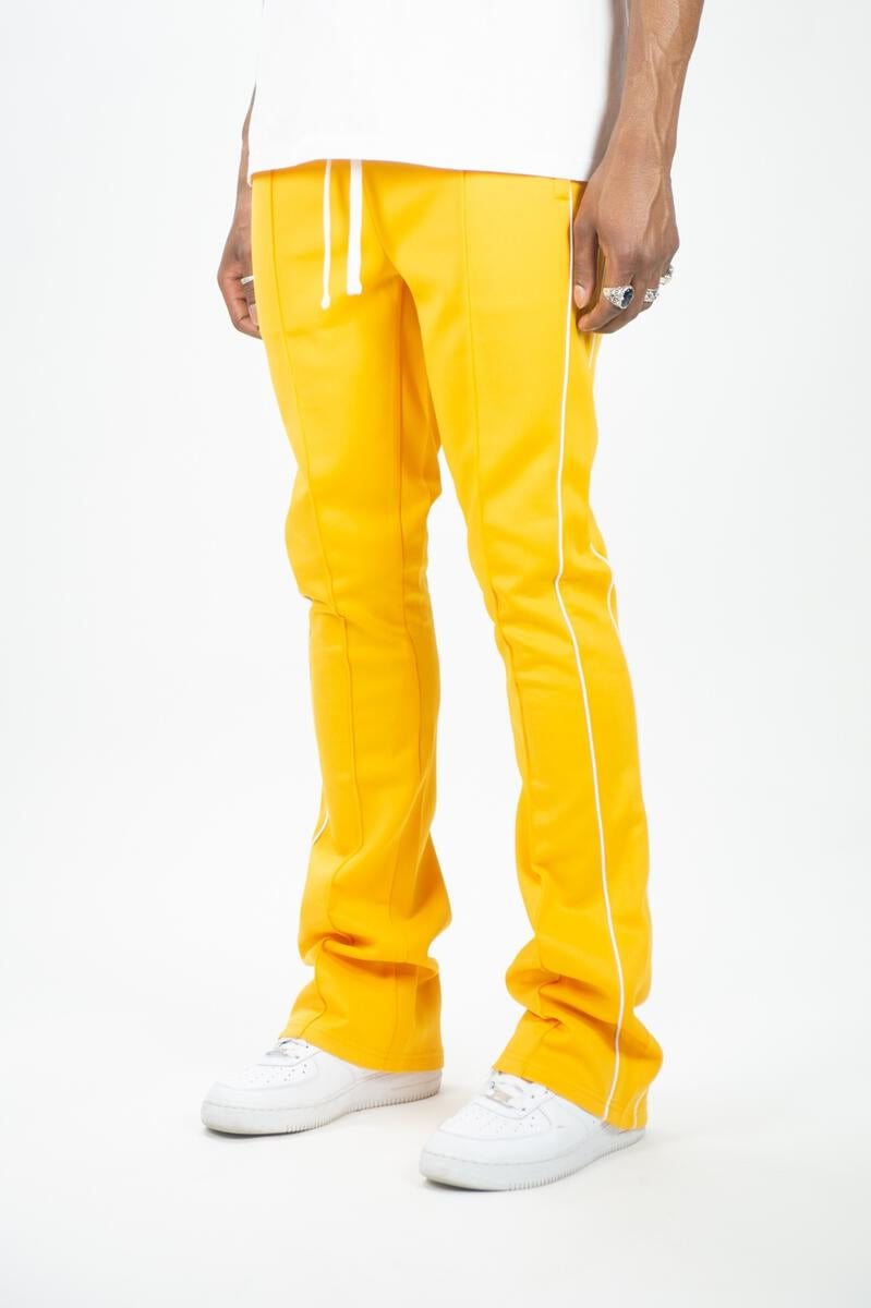 Rebel Stacked Flare Track pants Gold 470