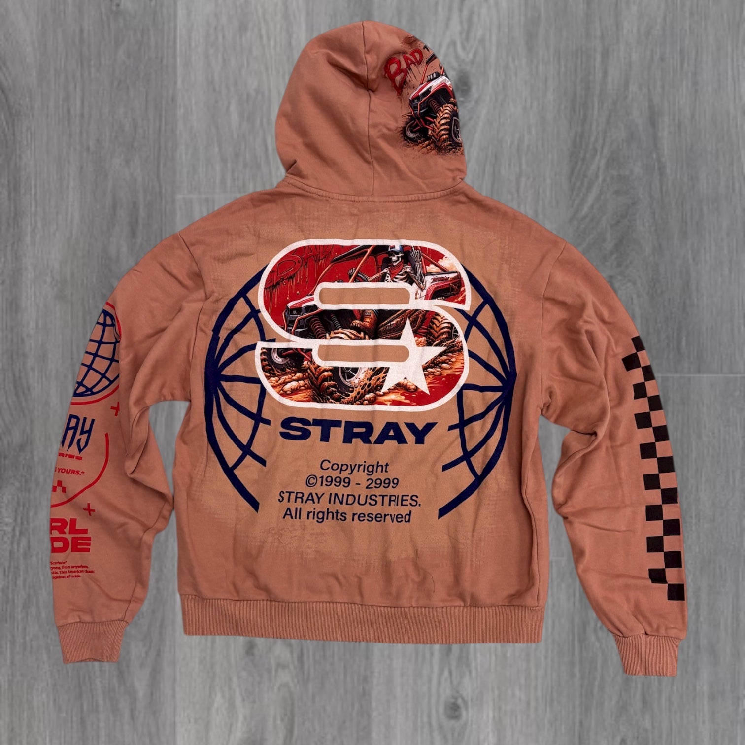 Stray - ATV Zip Up Hoodie - UMBER - 1547