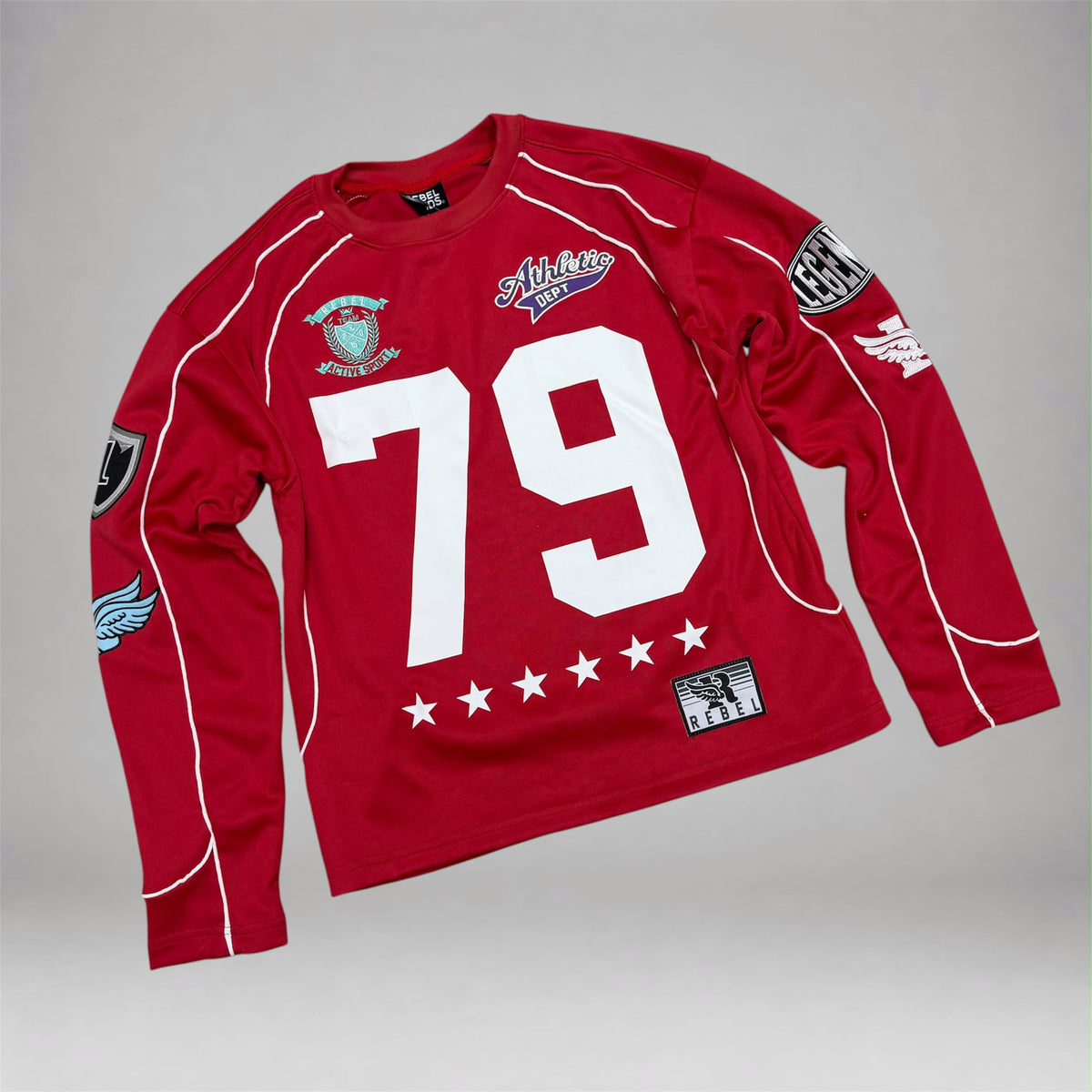 Rebel - Motorsport Long sleeve Jersey - Red 213