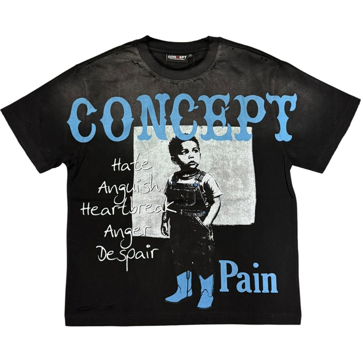 Con -  Pain T-shirt - Black Wash - 19