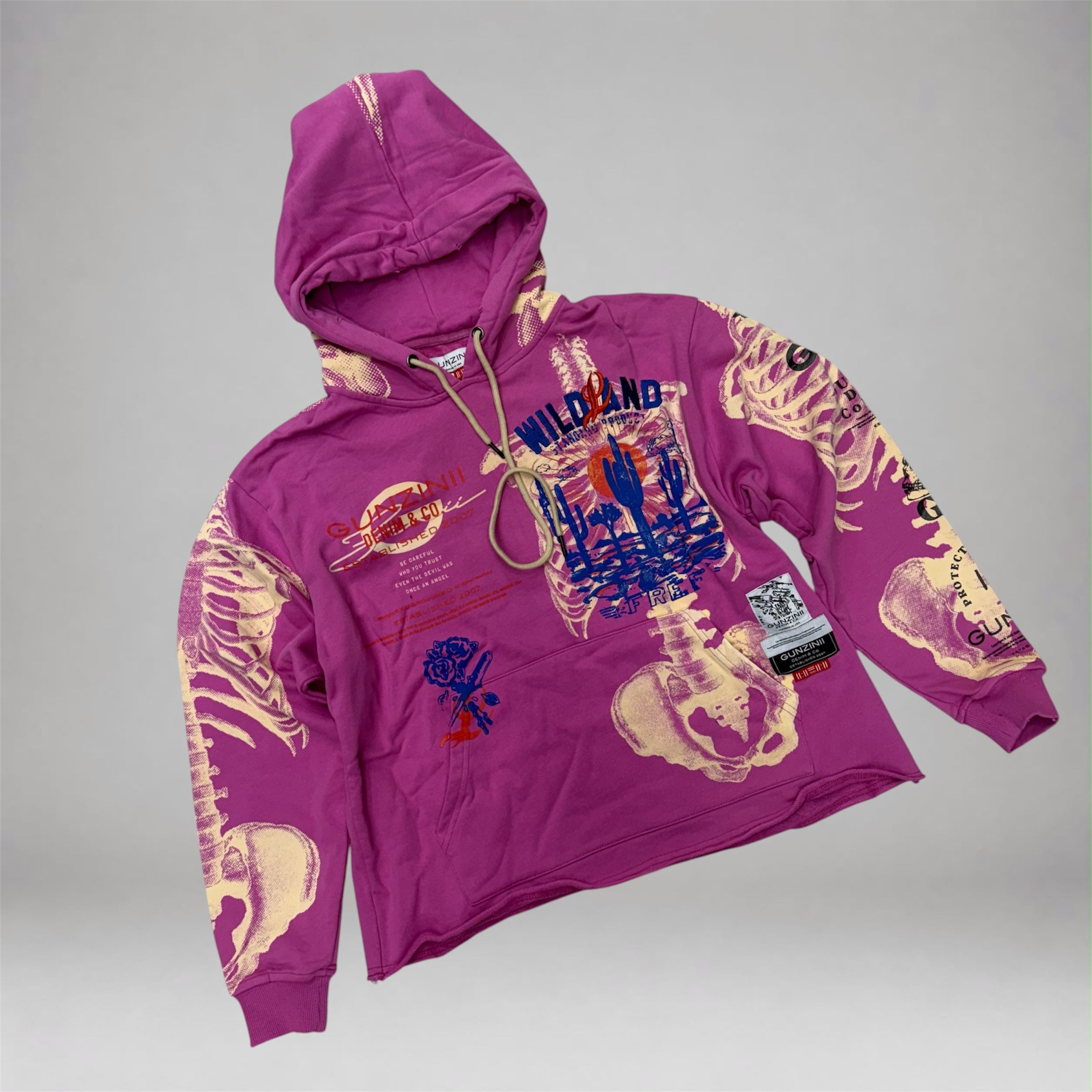 Gunzini - Wild West hoodie - Pink 859