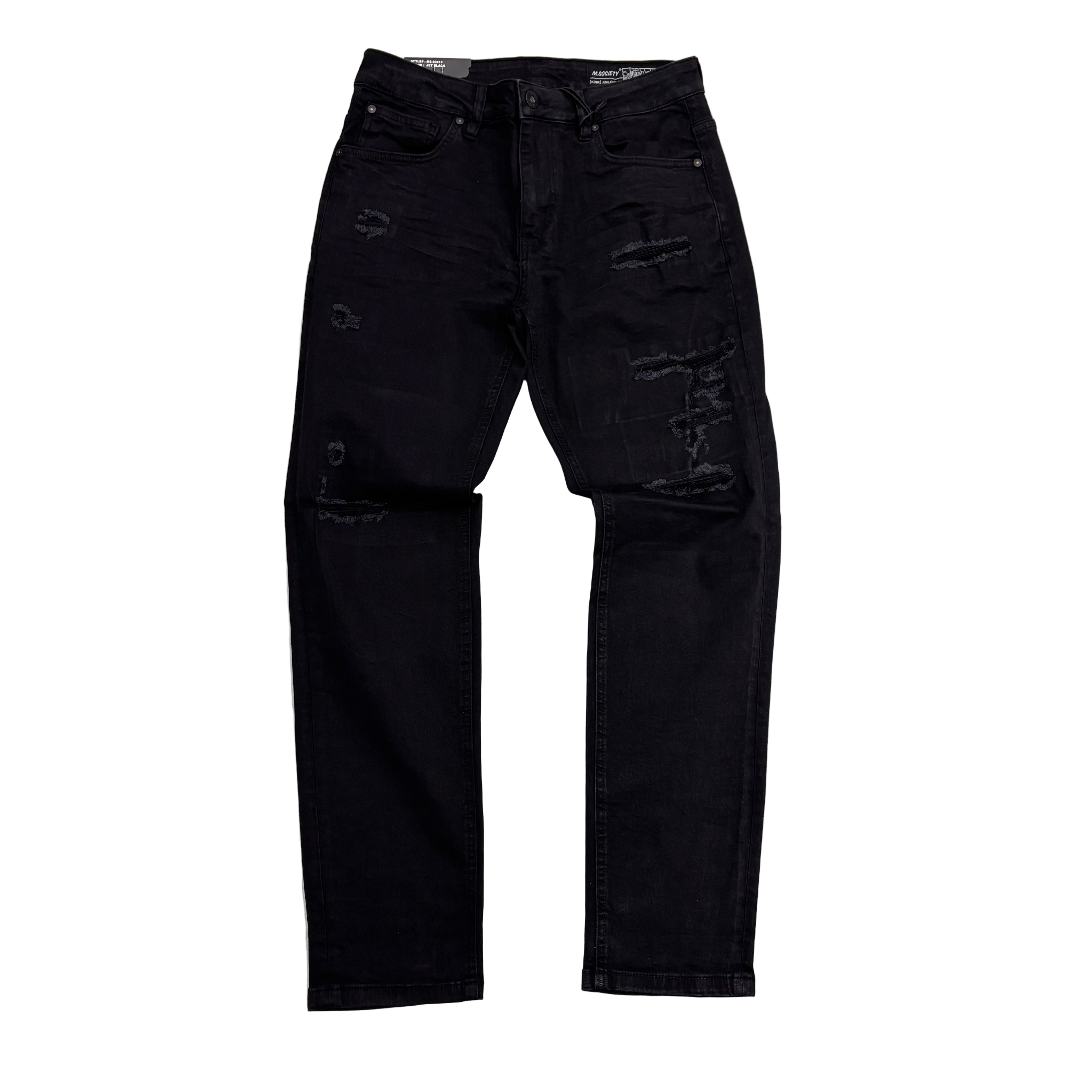 MS Denim Jeans - Skinny Fit - Jet Black - MS80412