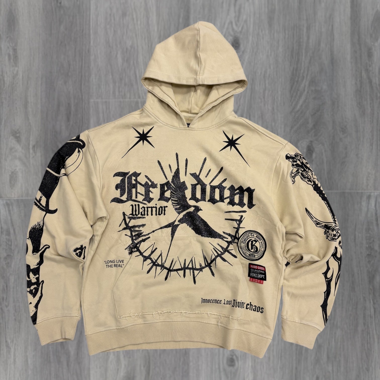 Gunzini - FREEDOM Hoodie - LT.KHKI - Gz839