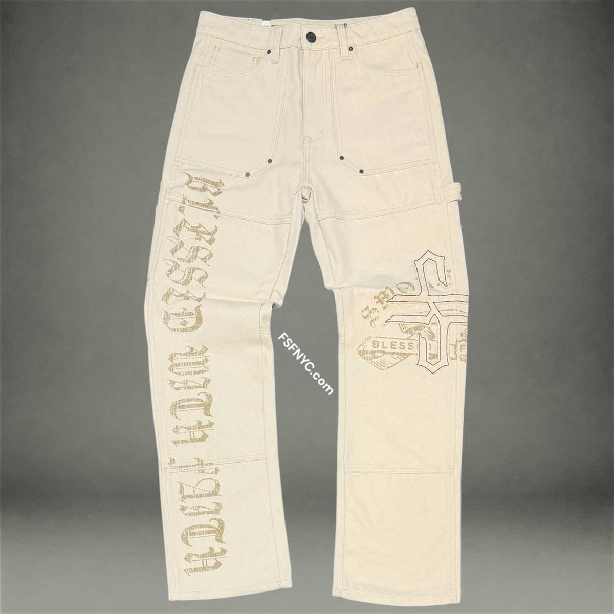 Rise - Blessed Carpenter Jeans - Beige - P563