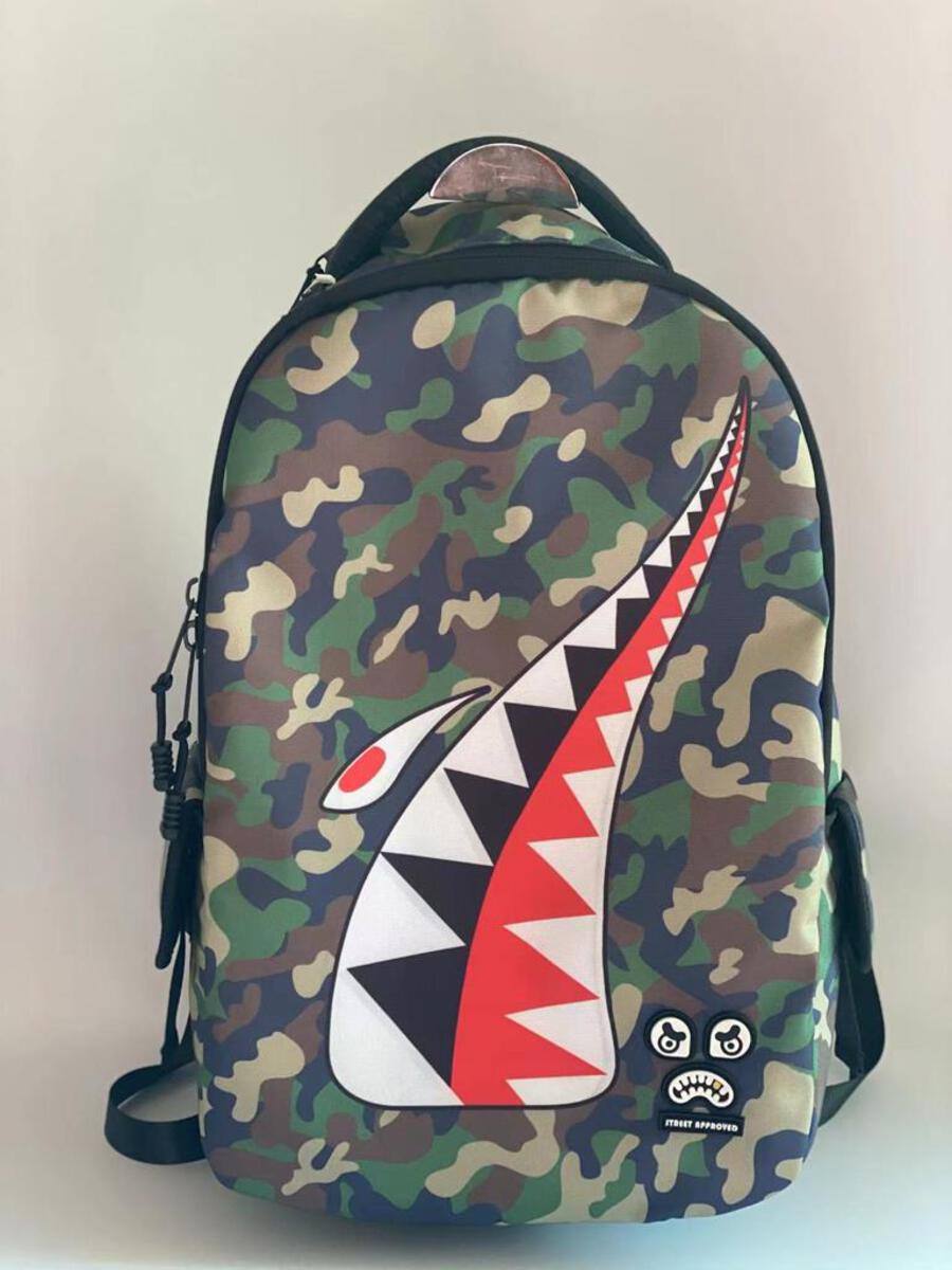 Approved Backpack shark Green Camo