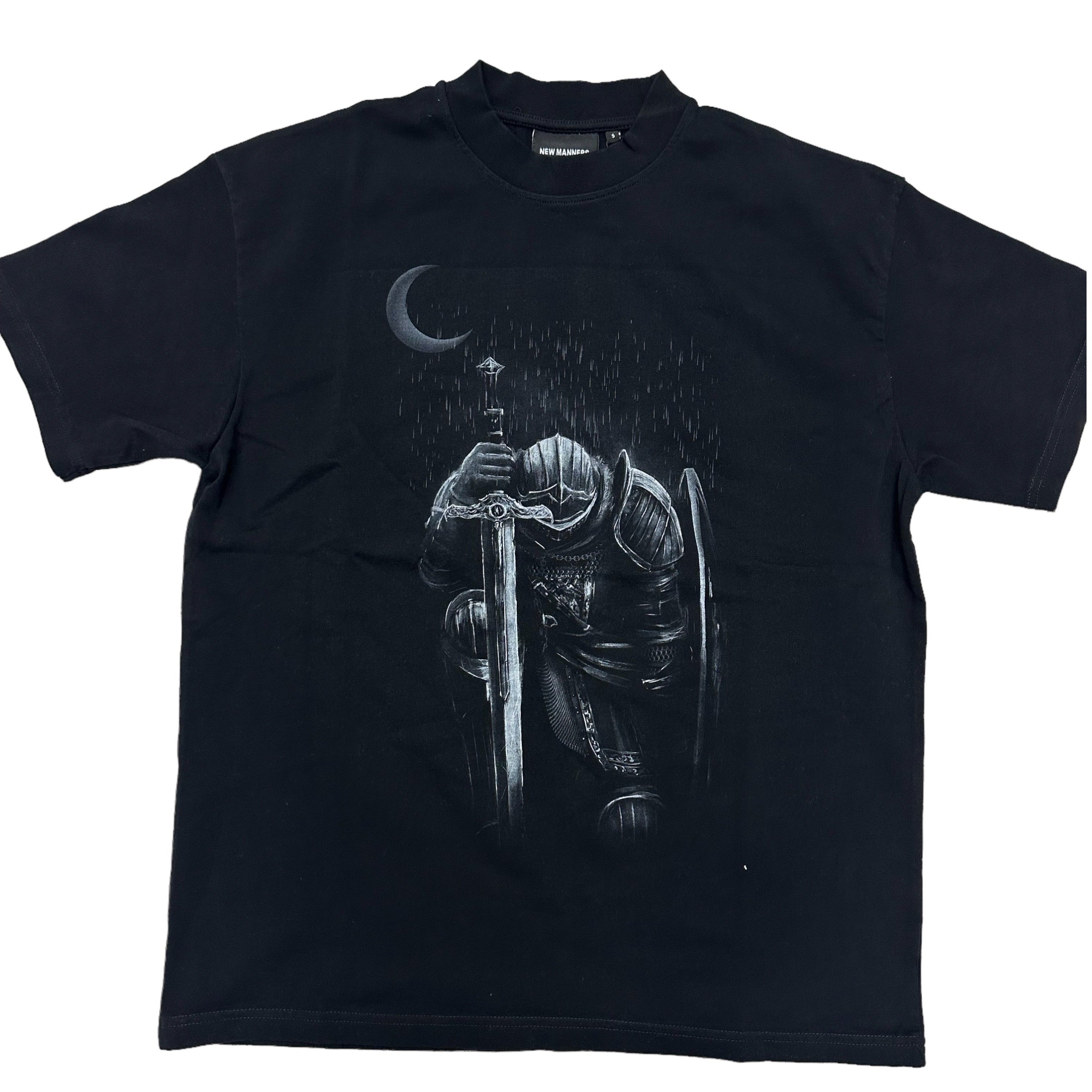 Manners OverSize Sword Of Crescent T-shirt Black