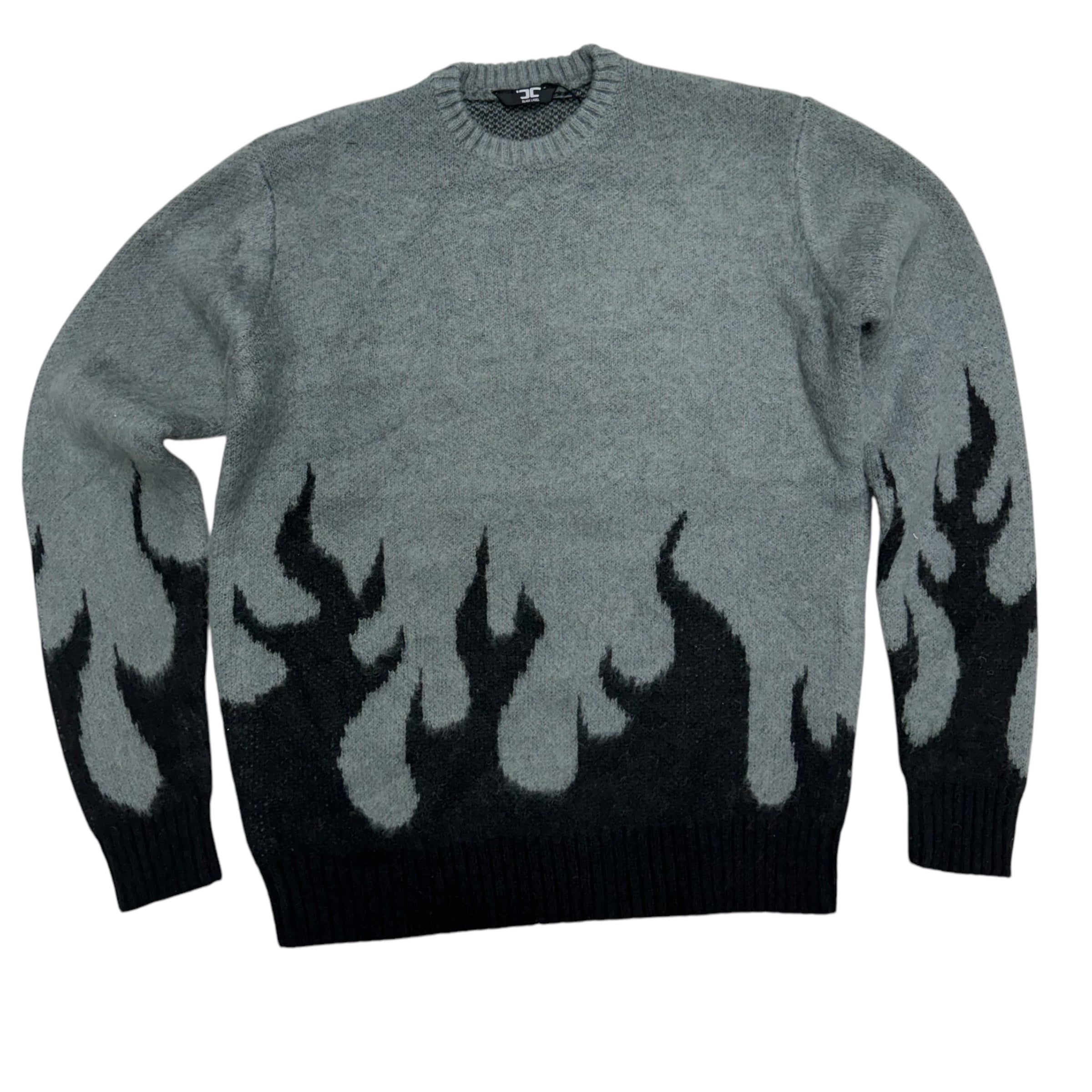 JC Mohair flame crewneck Sweater Ebony 3977