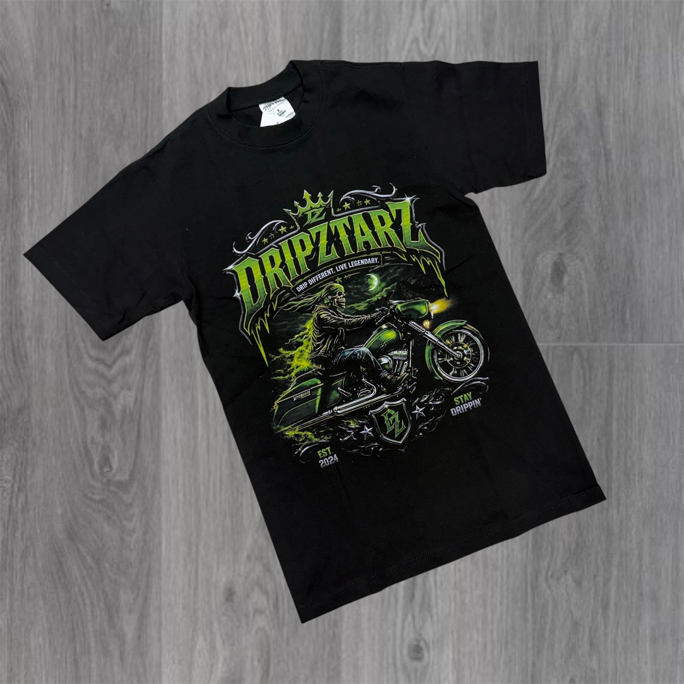 DRIPSTAR - Biker 2 Tee - Black DC191