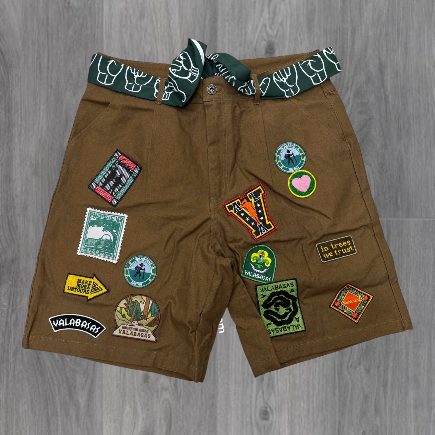 Valabasas - Outlawed Twill Shorts - Brown - 1028