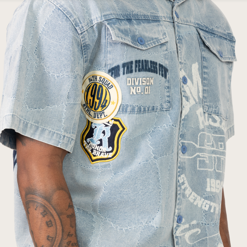 Rise - SET - Denim Short Set - P.Blue - s497
