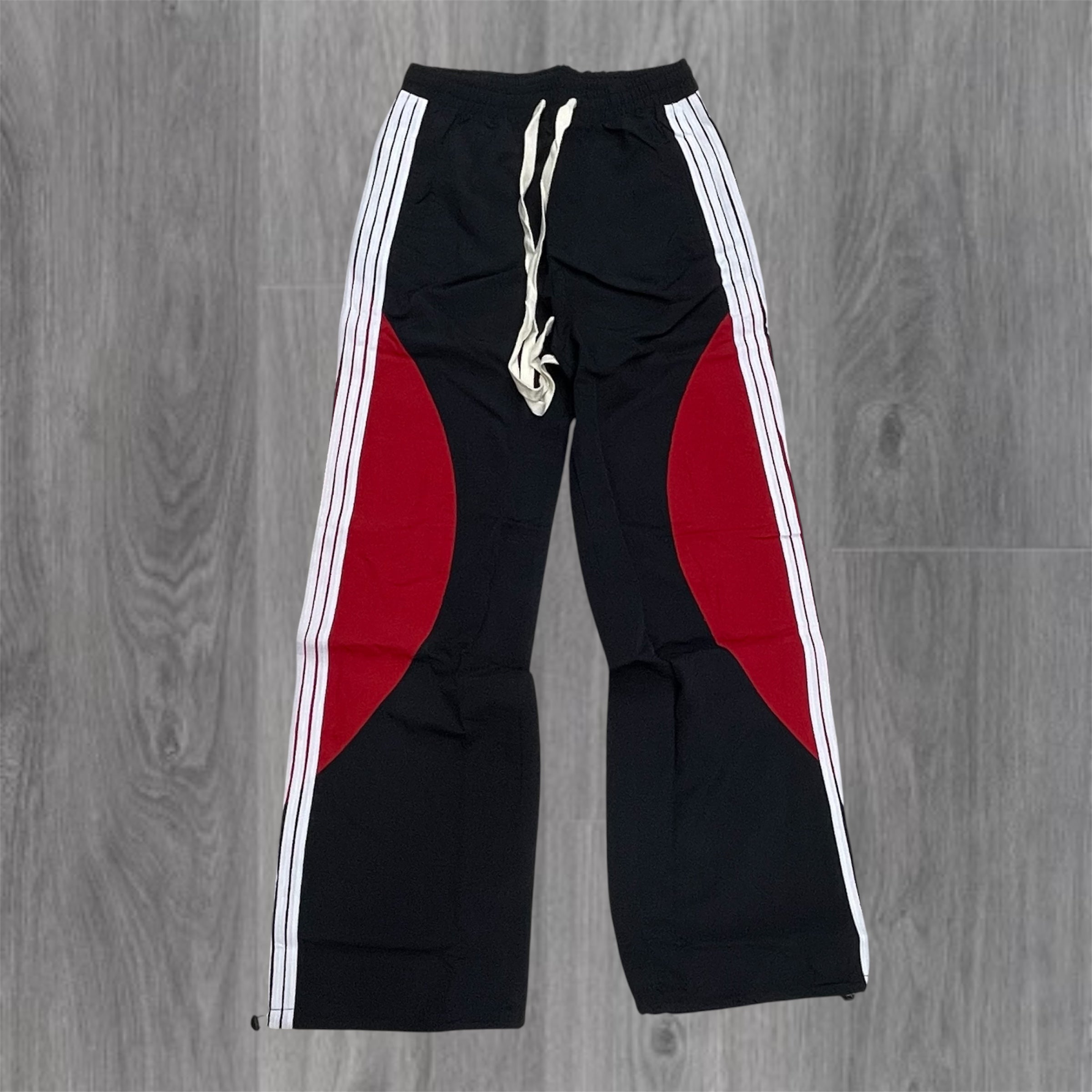 Baruda - Stripe Circle Windbreaker Pants Black/red - 2026