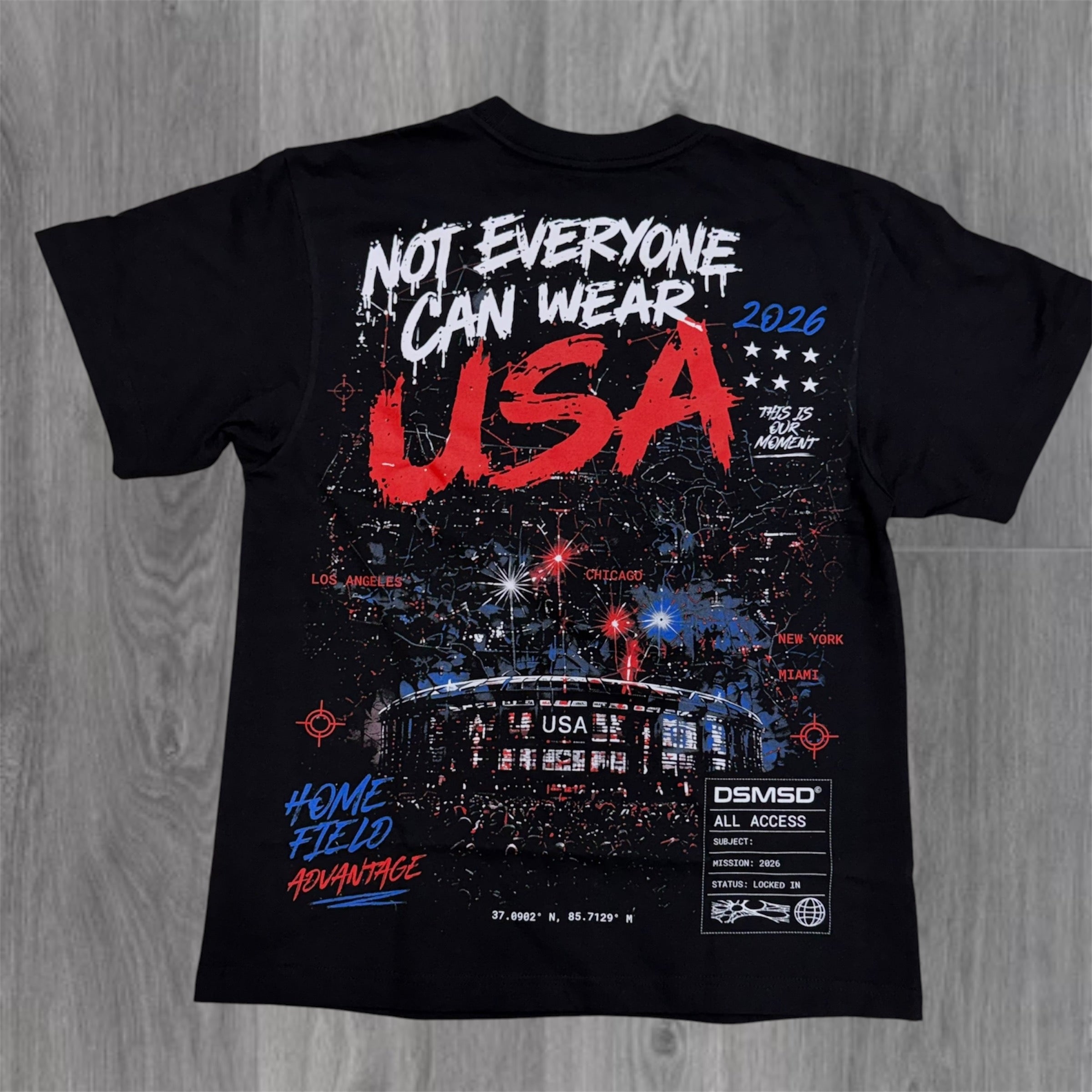 DSMSD - America 250 Tee - Black 01