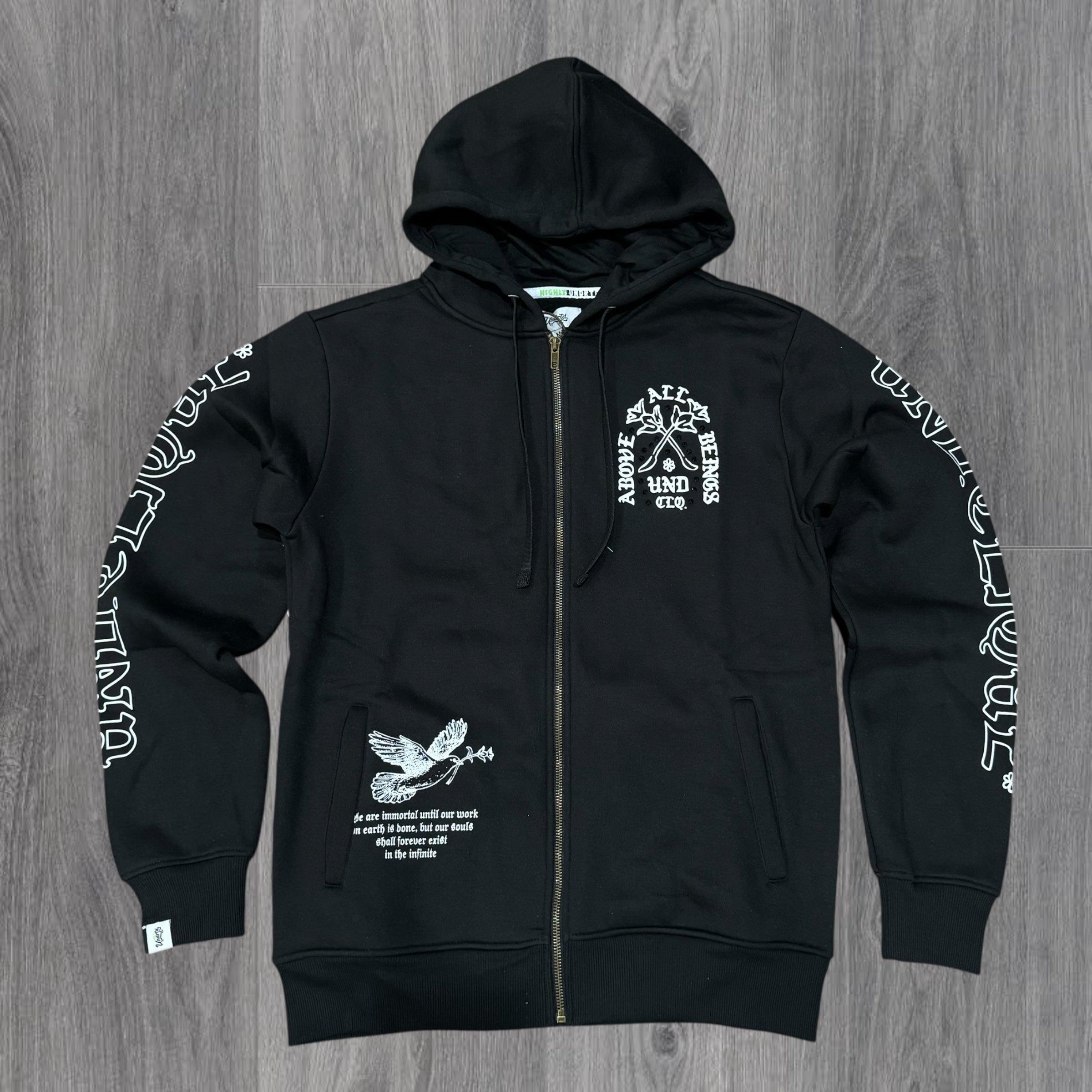 UNDRTD - Stacked Above All Zip hood Sweat Suit - Black - 5604 5204