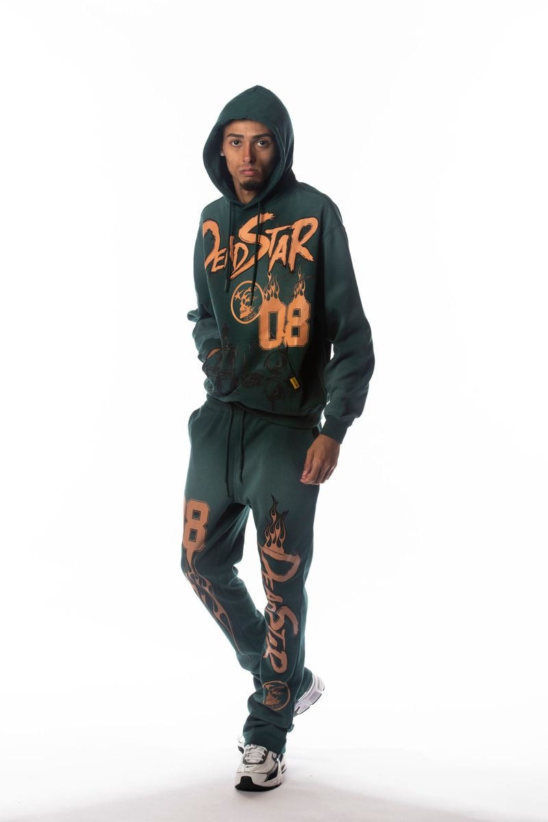 Civil Stacked Road To Paradise Sweat Suit Pine Green 6114 6113