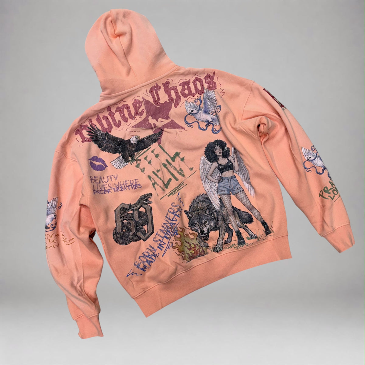 Roku - Chaos Stacked Sweatsuit - Guava