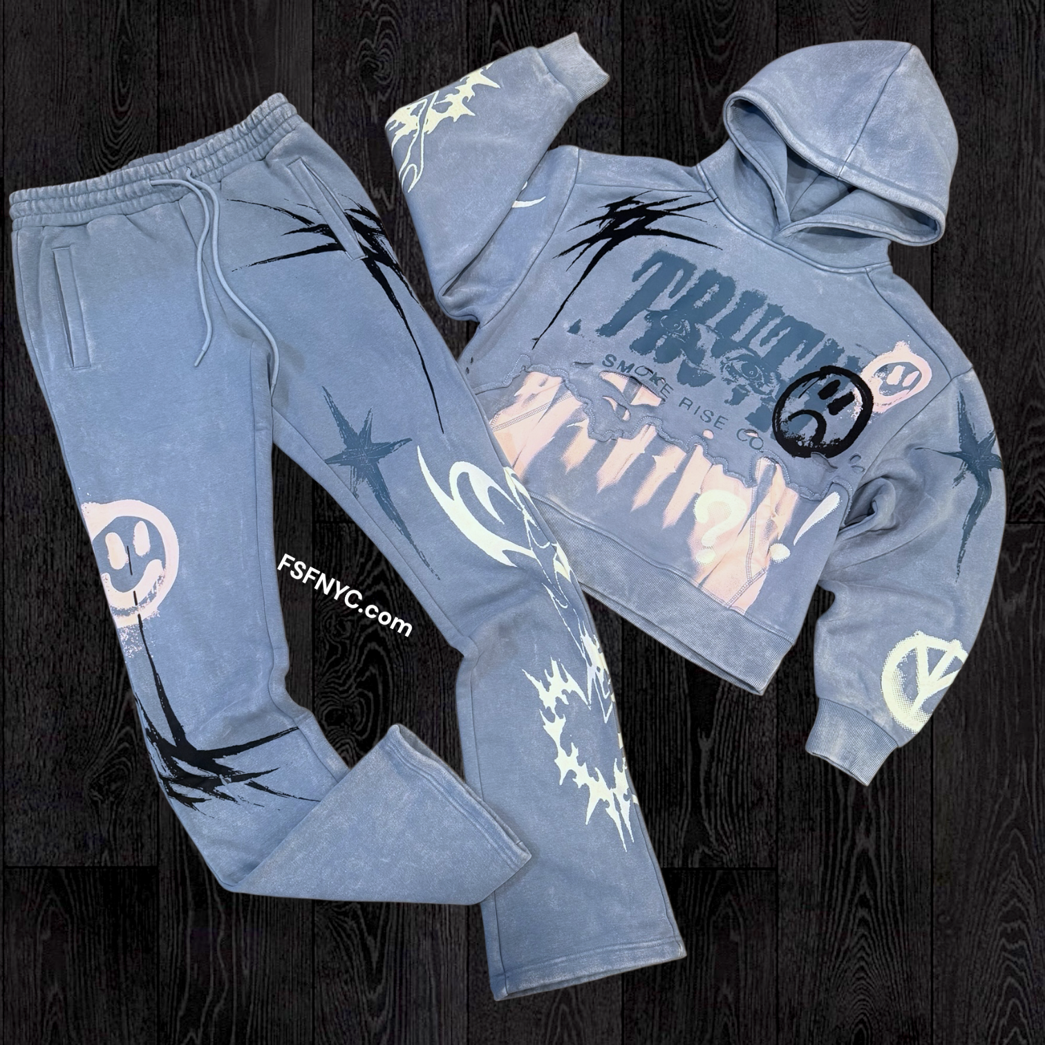 Rise - Stacked Truth Sweat Suit - Blue - F558