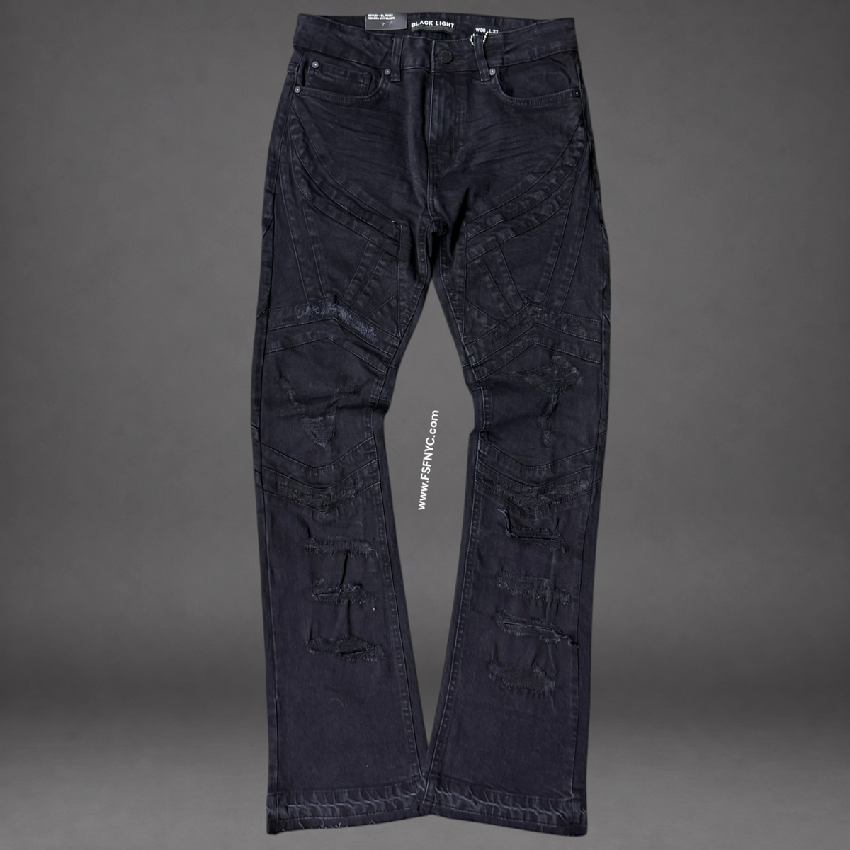 BL - Stack denim - Jet black 70147