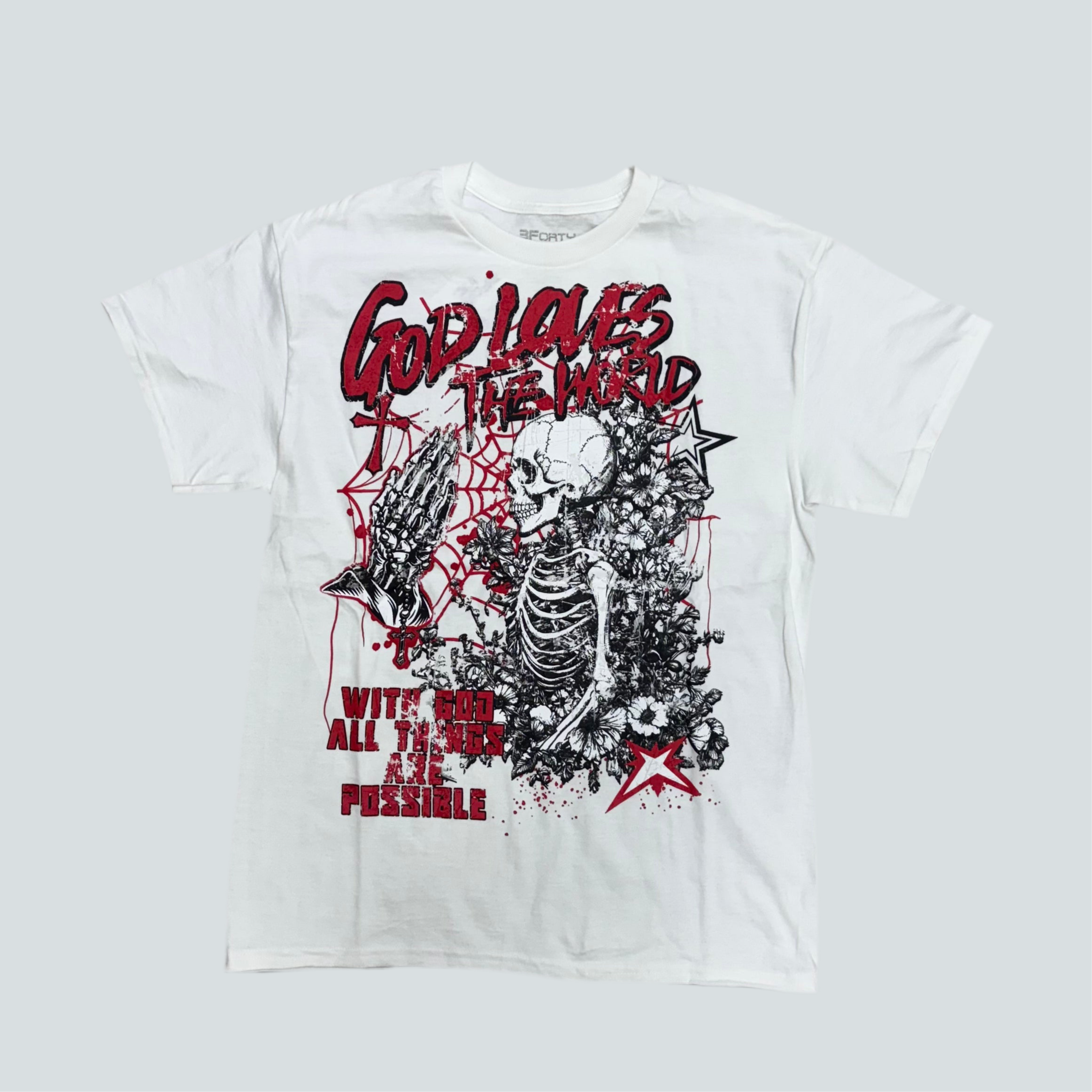 PC God Loves The World T-Shirt White