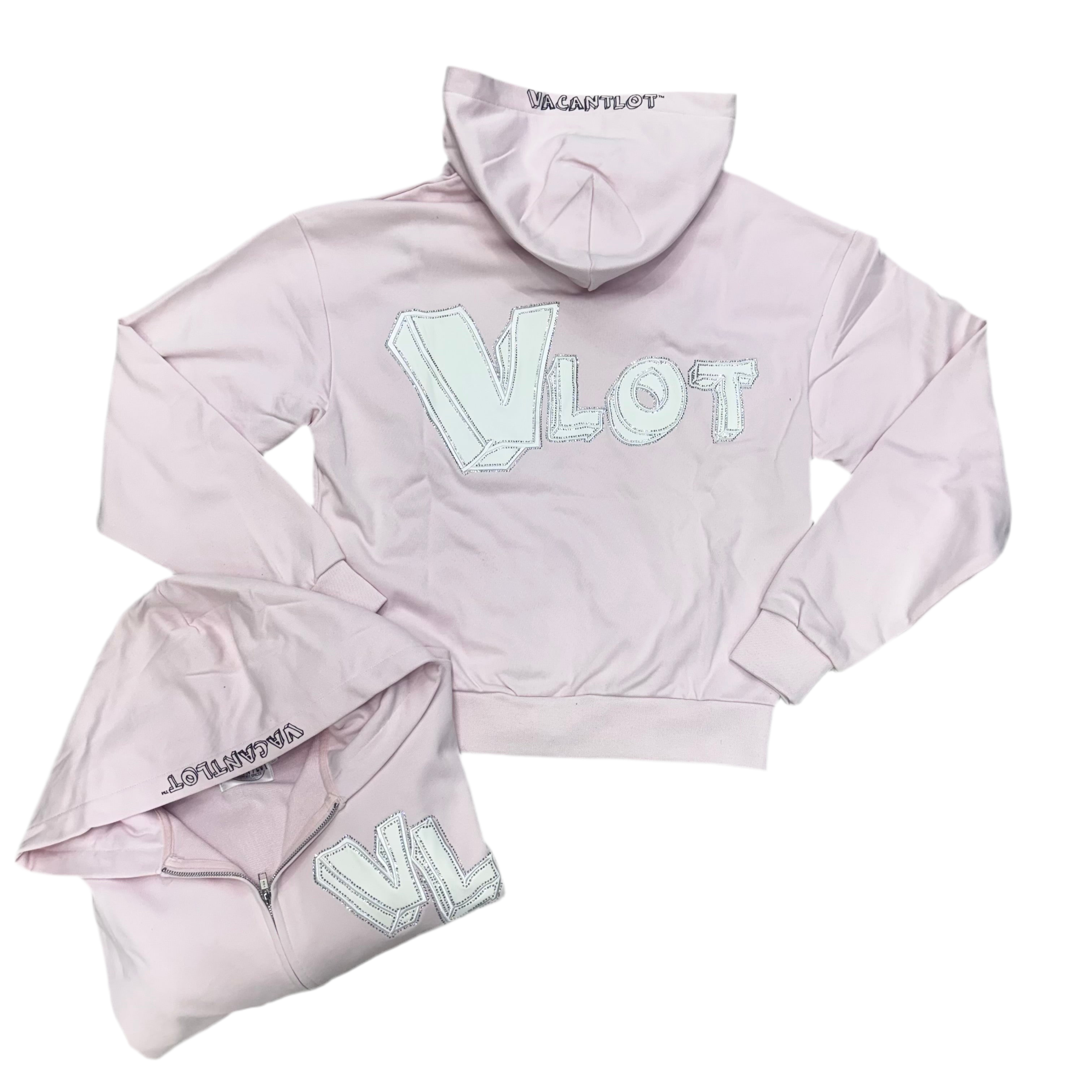 VLOT Crop Zip Up Hoodie (Runs Small, Go up One Size)
