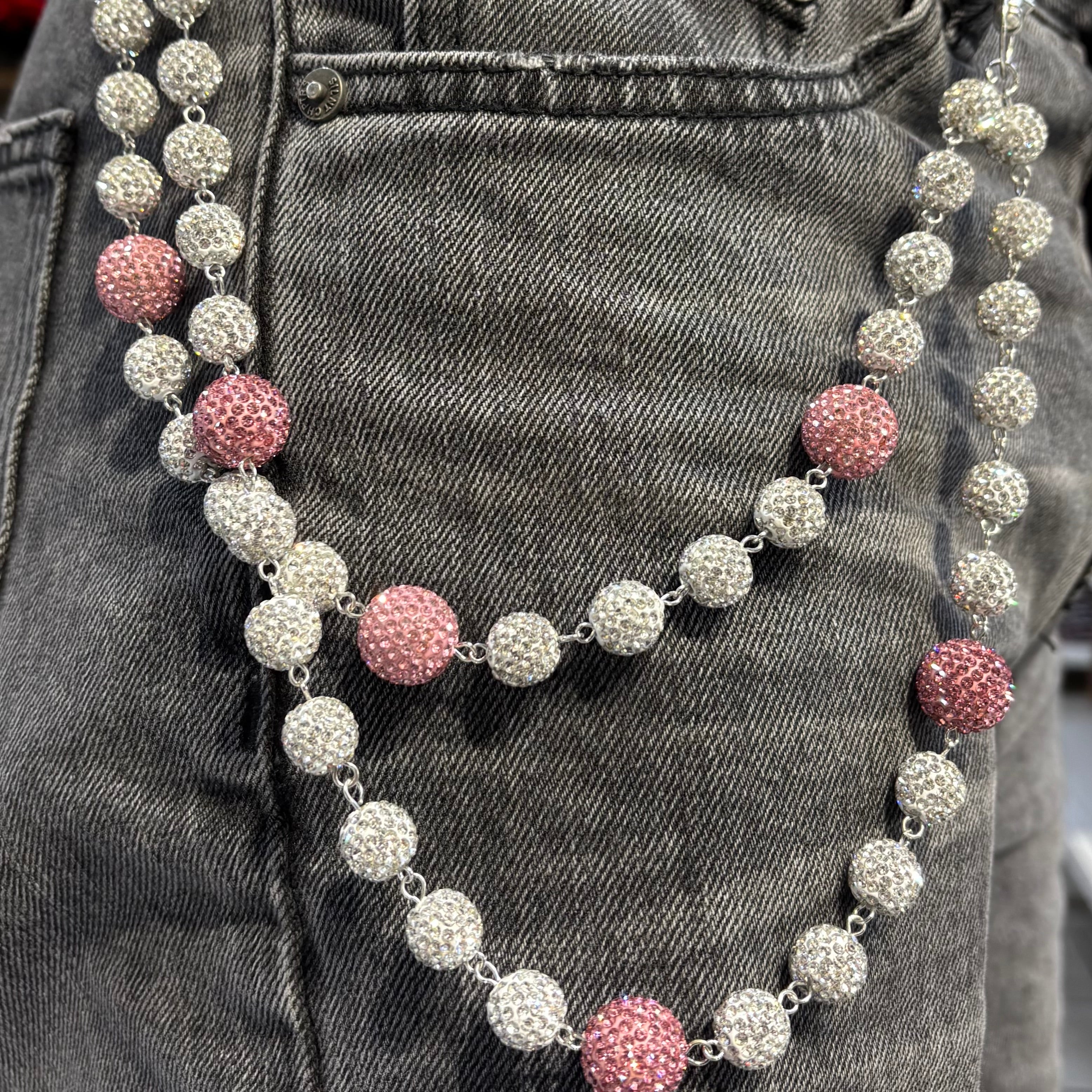 KD Wallet Chain Pink/Silver