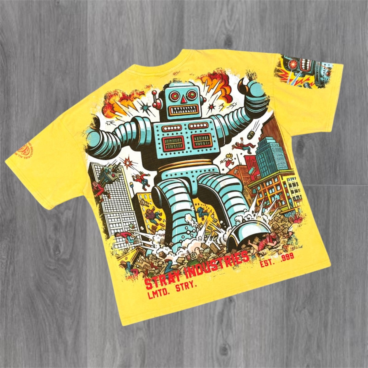 Stray -  Robot T-shirt - Yellow 1733