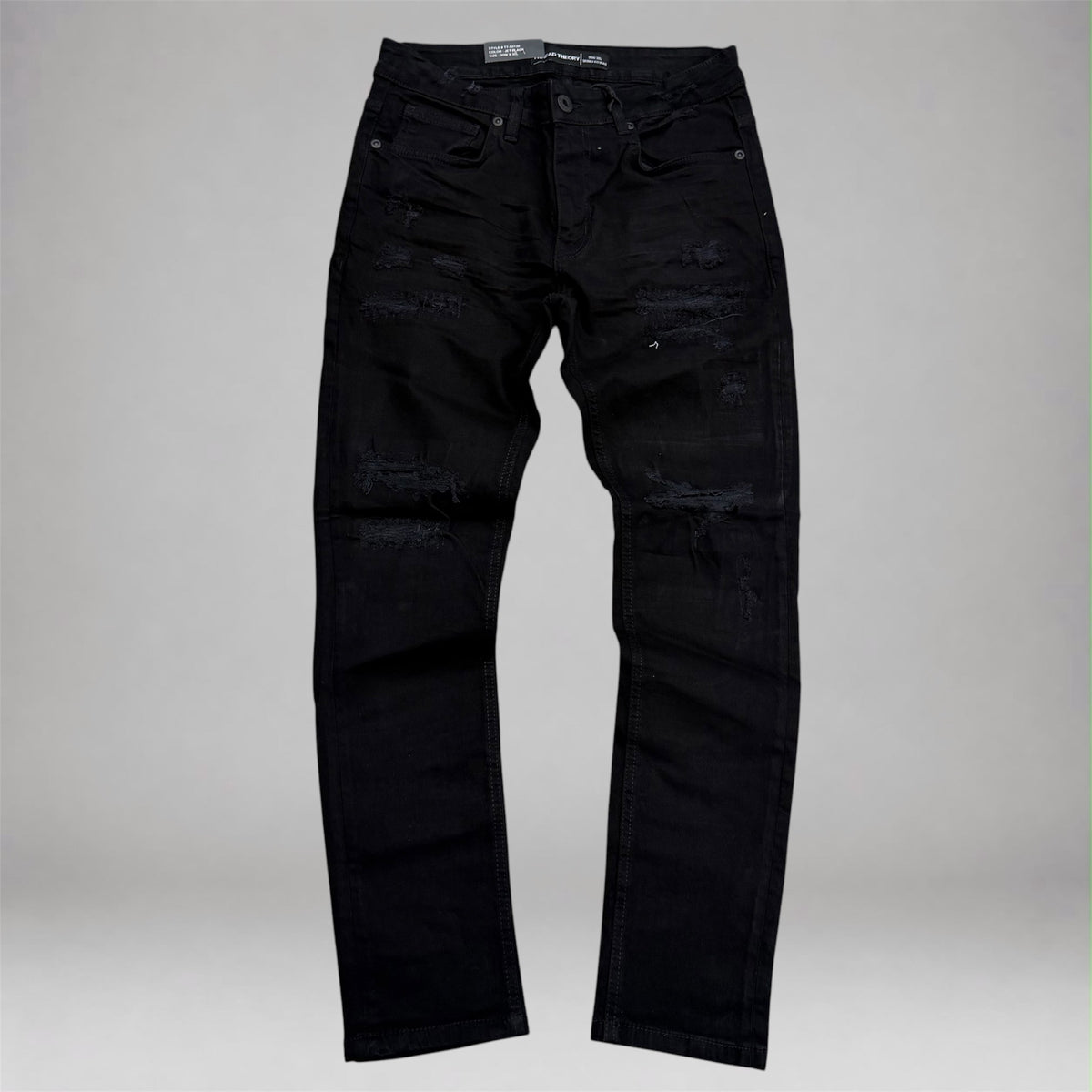Thread - Slim Distress Denim - Jet black 50139