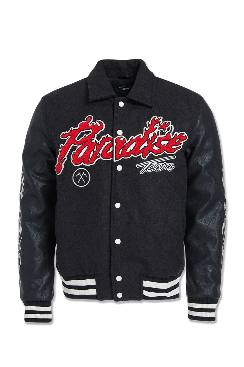 JC paradise Team varsity  jacket Black 91632