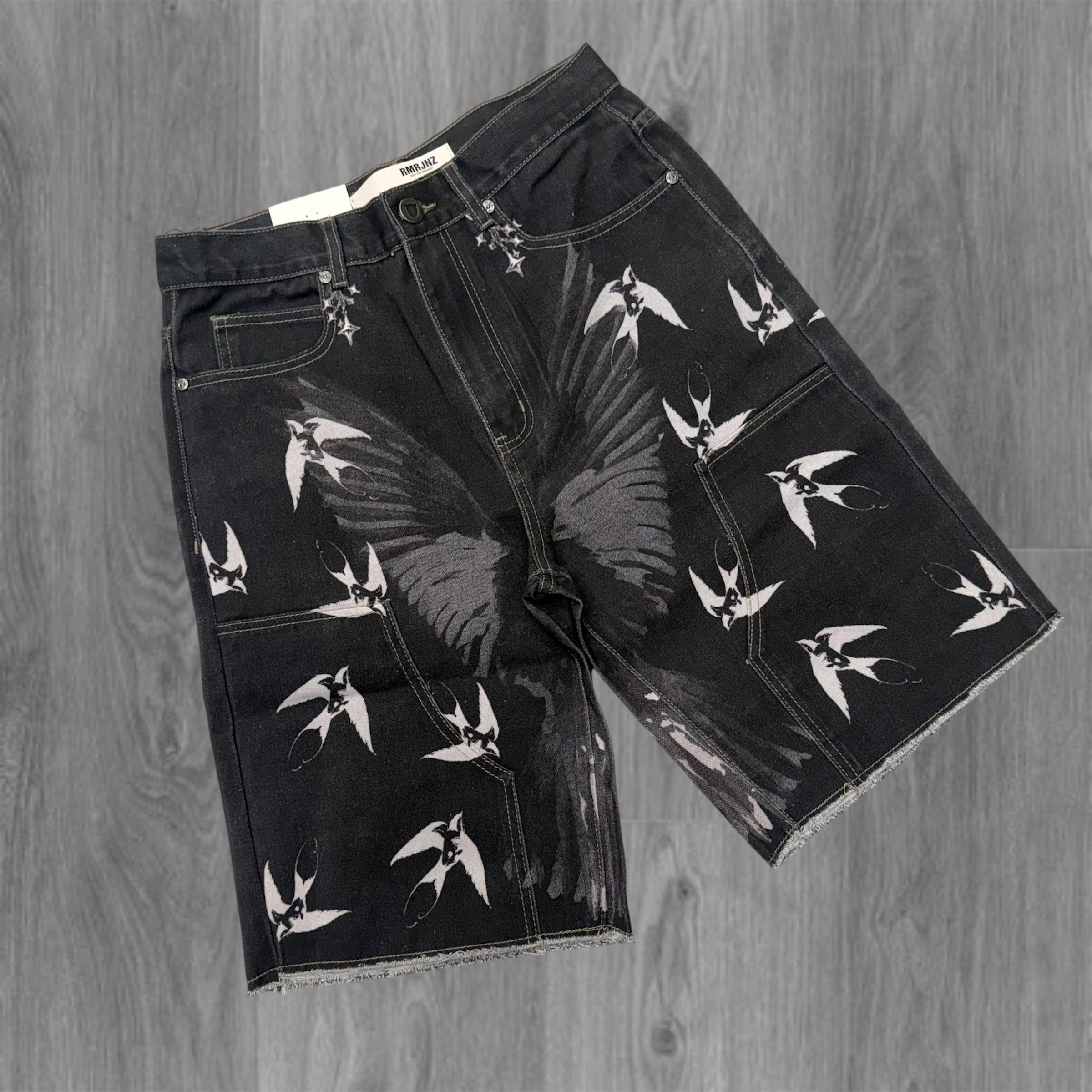 Armor - Fly Wings Denim Shorts - Black 225