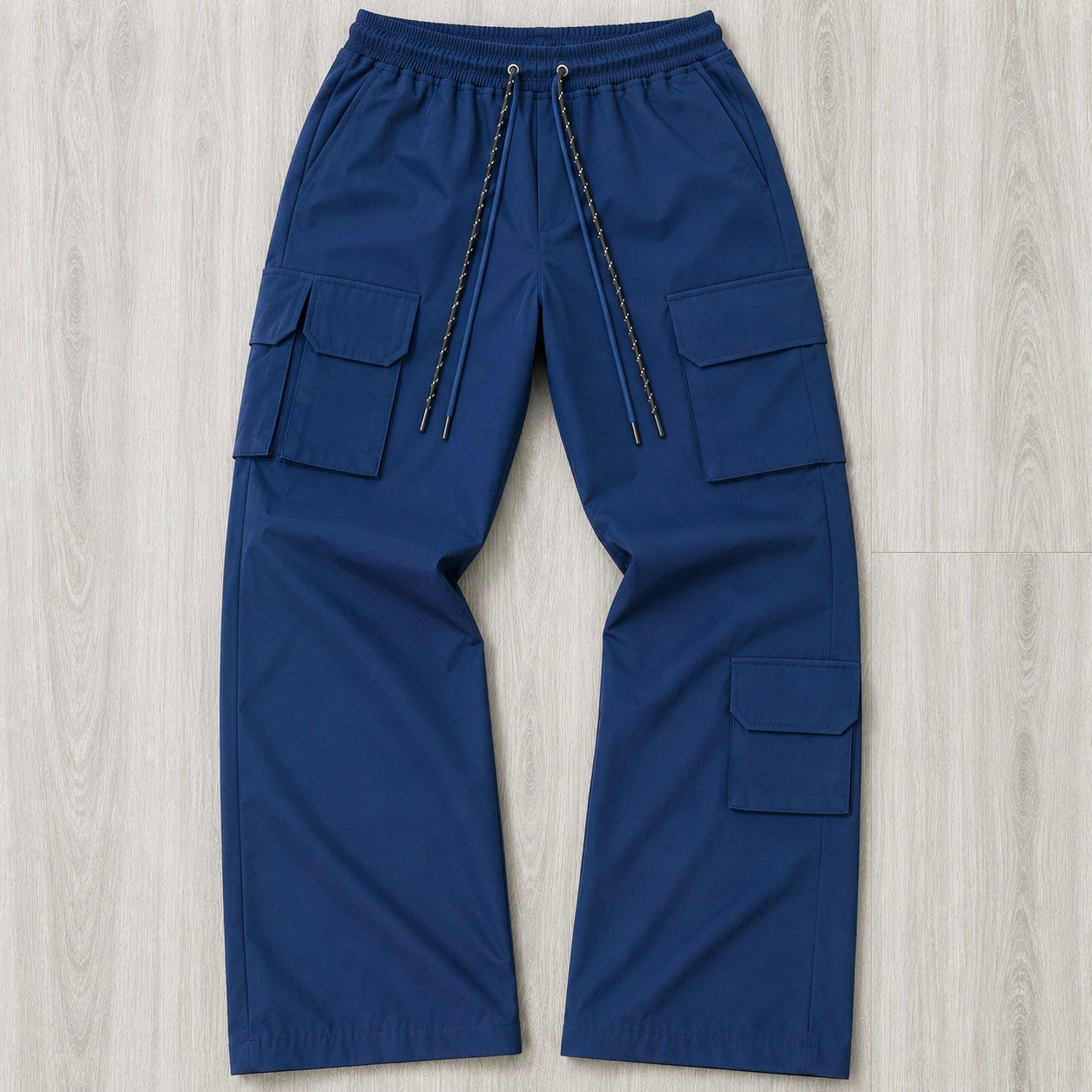 Baruda - Flare Nylon Cargo Pants - Navy - 404FS