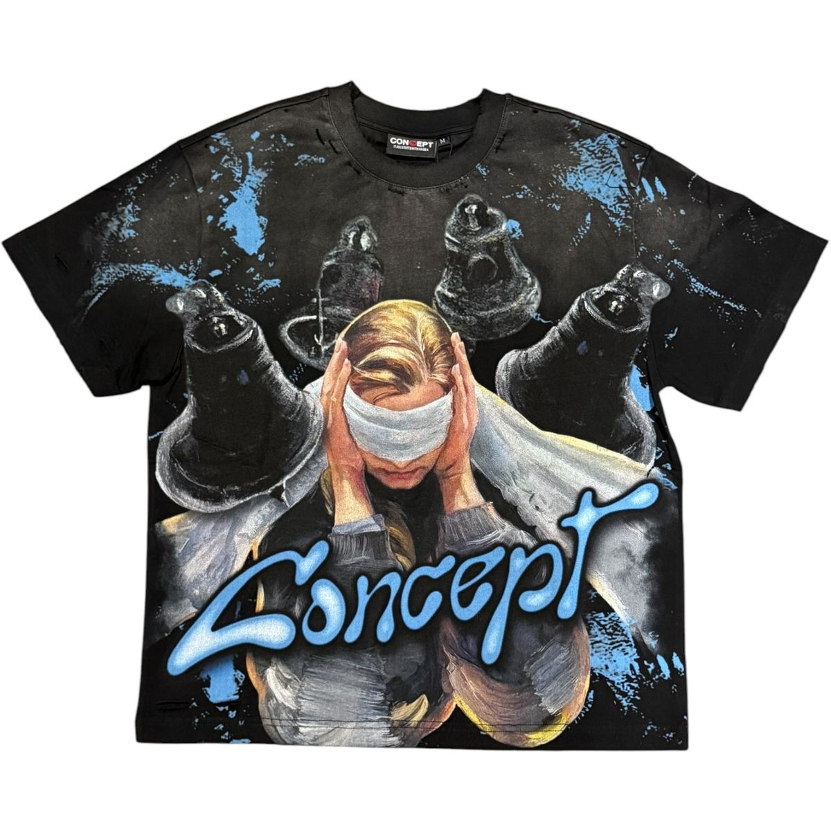 Con -  Silence T-shirt - Black Wash - 16