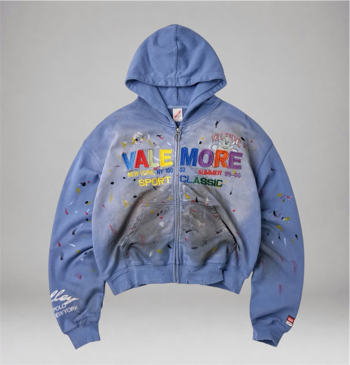 Vale - Sunday Zip Up Hoodie - Blue