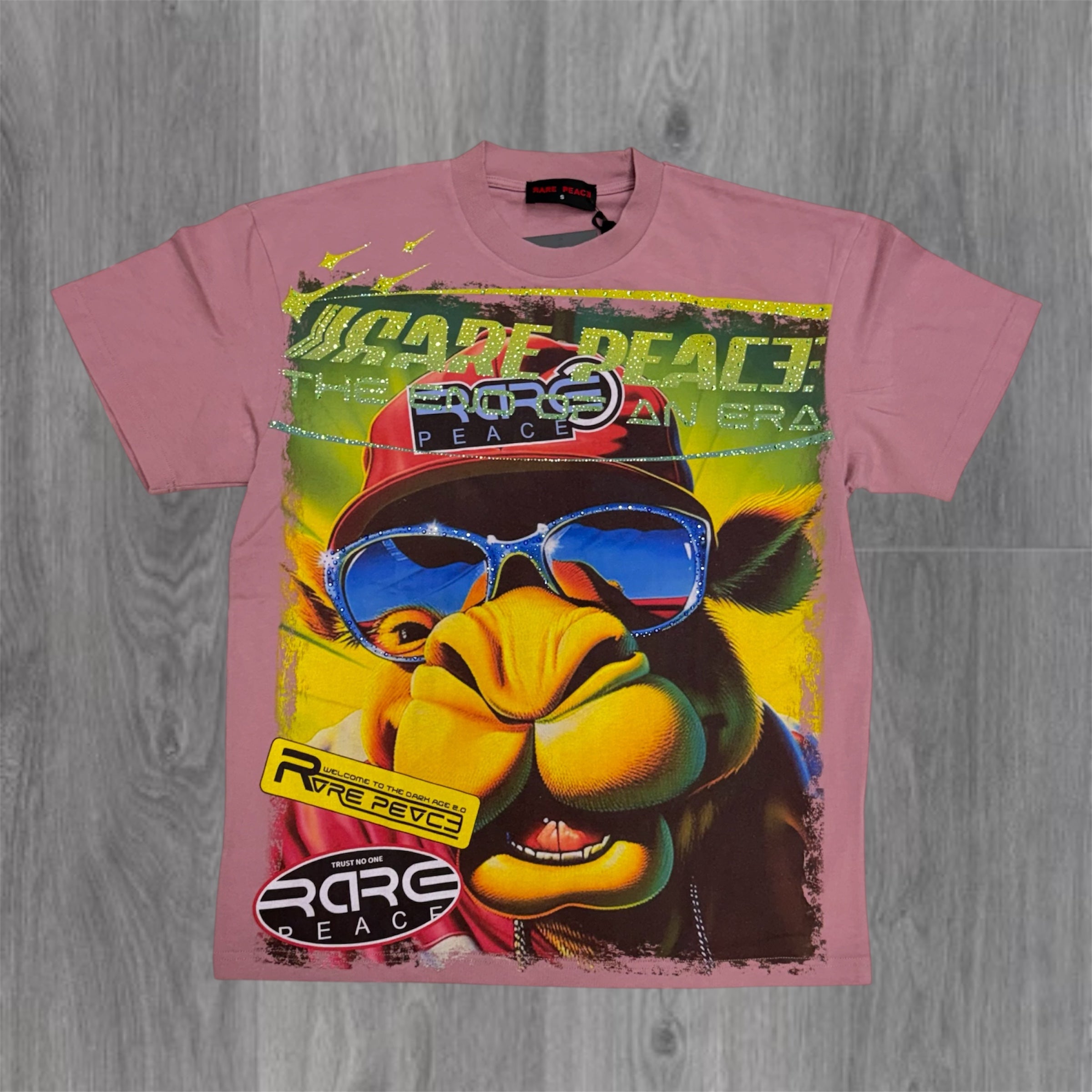 Rare Peace - Bling out Tee - Dusty Pink - 6056