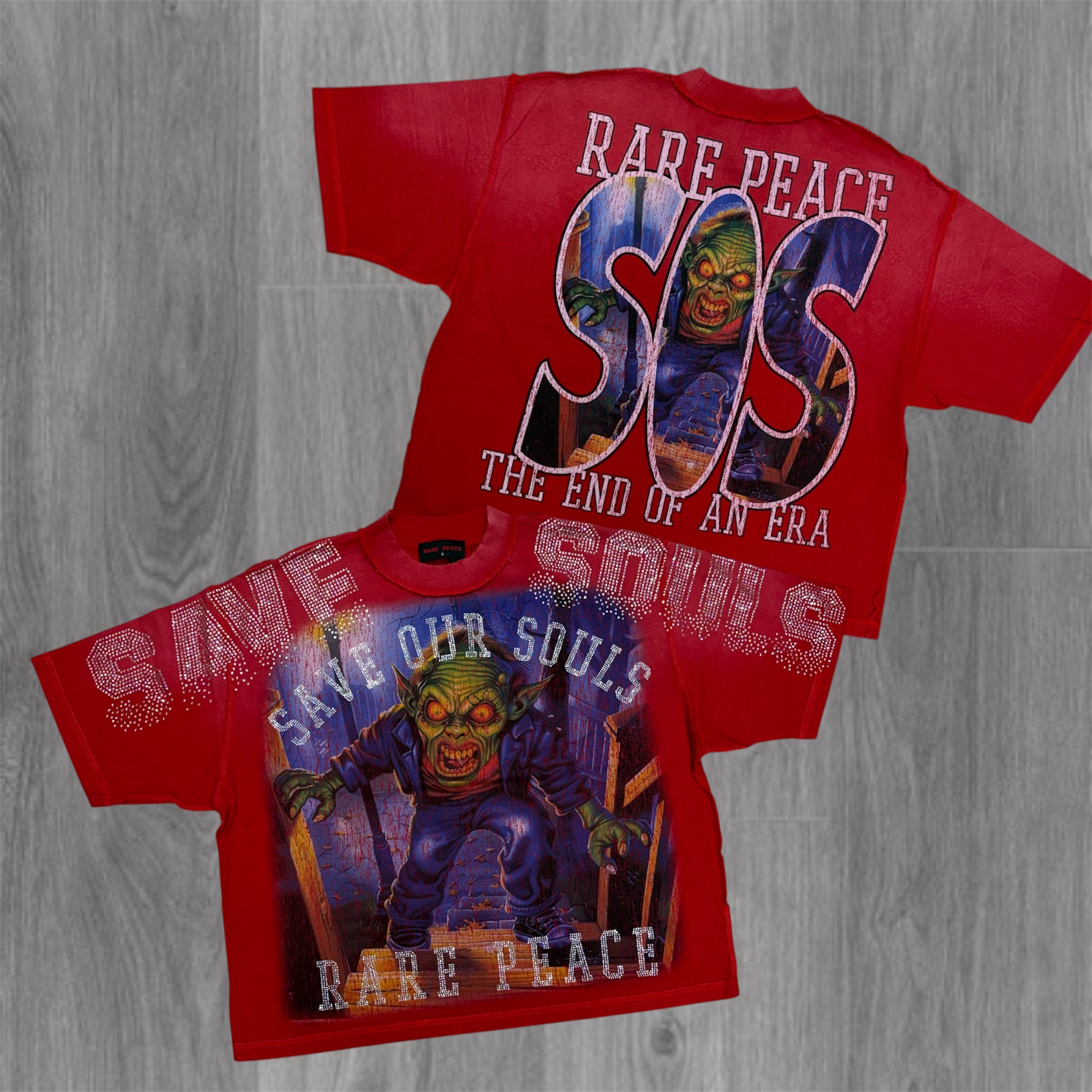 Rare Peace - Our Souls Tee - Red - 6013