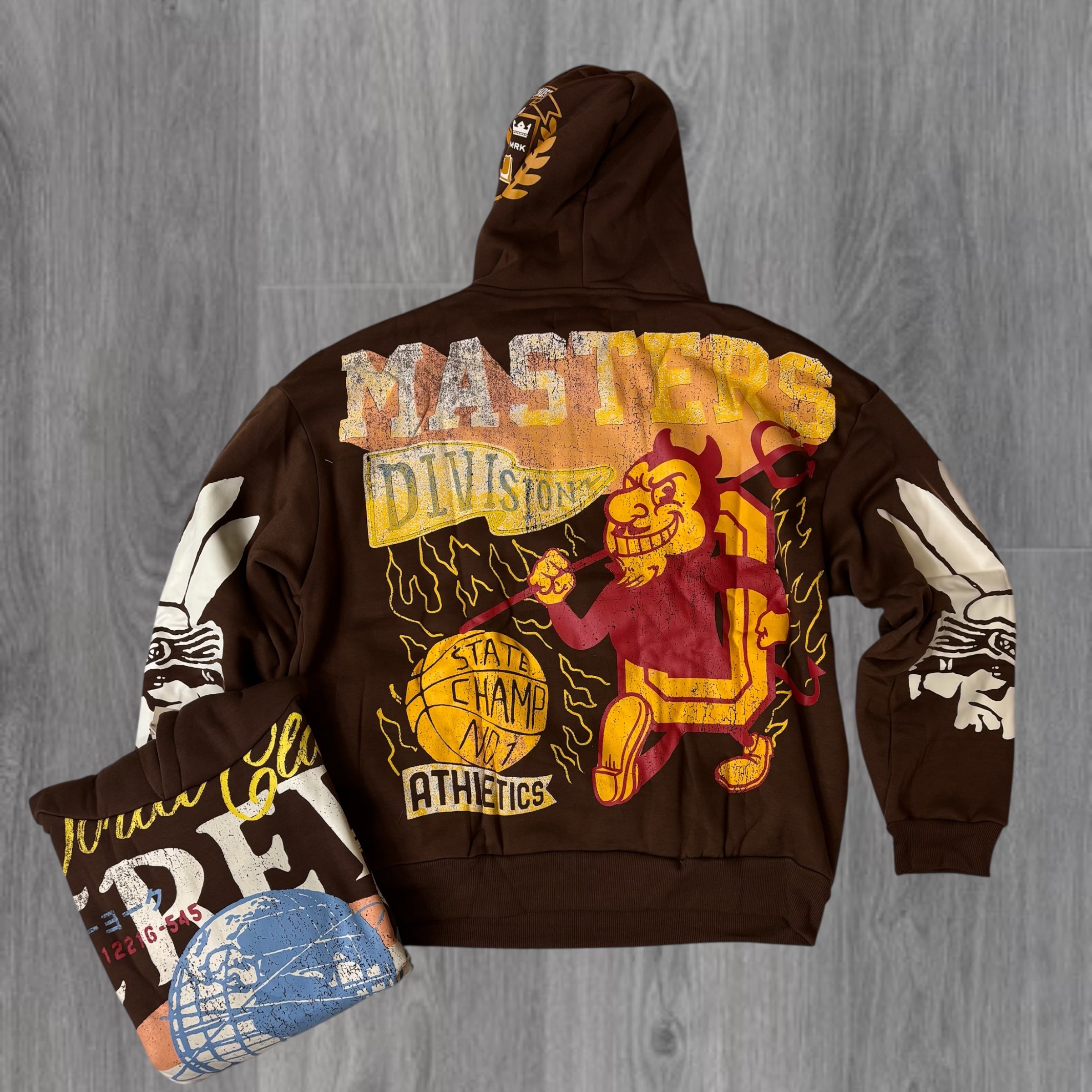 REASON - “ CREW “ HOODIE - BRWN - 501