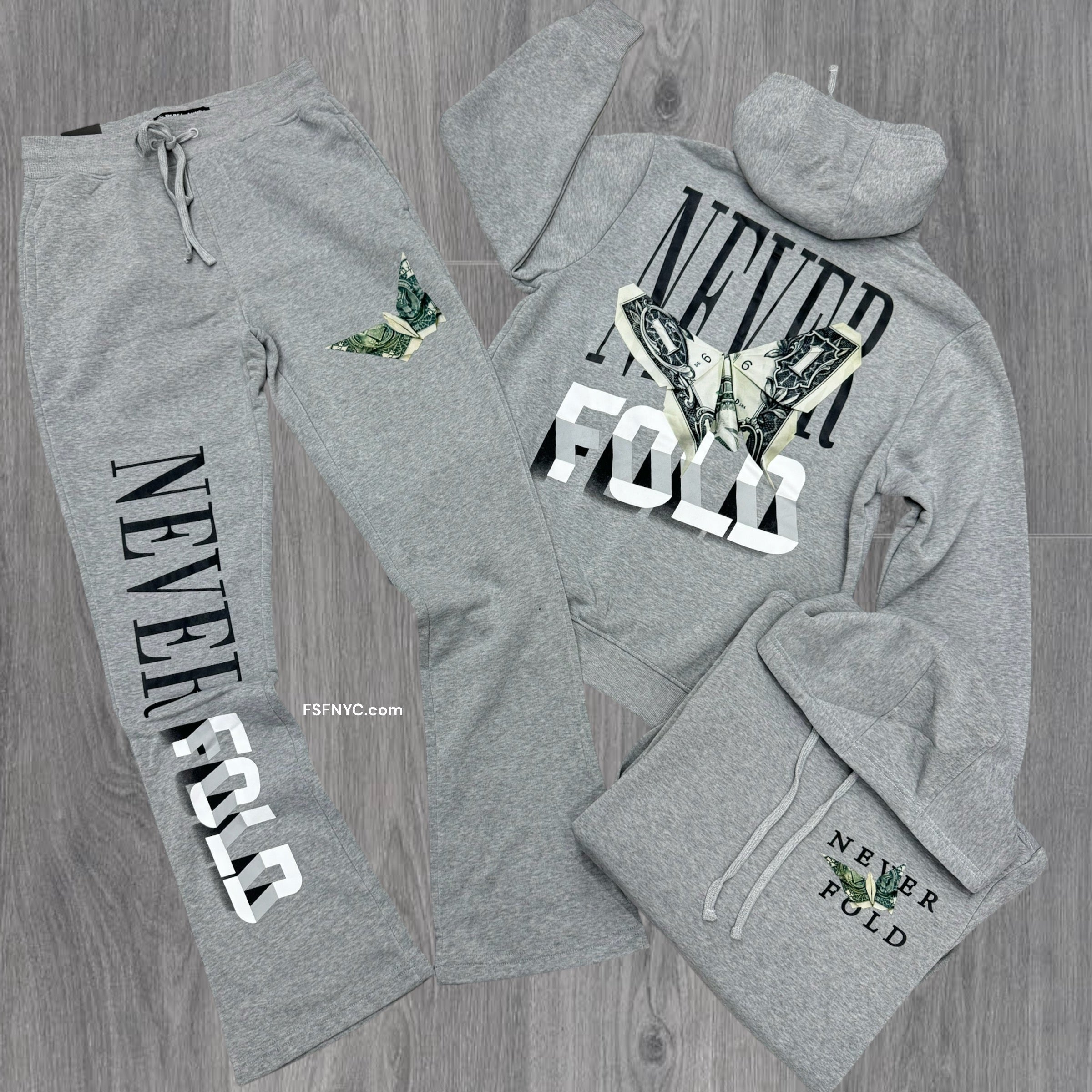 Never Fold Sweat Suit Grey 331 431