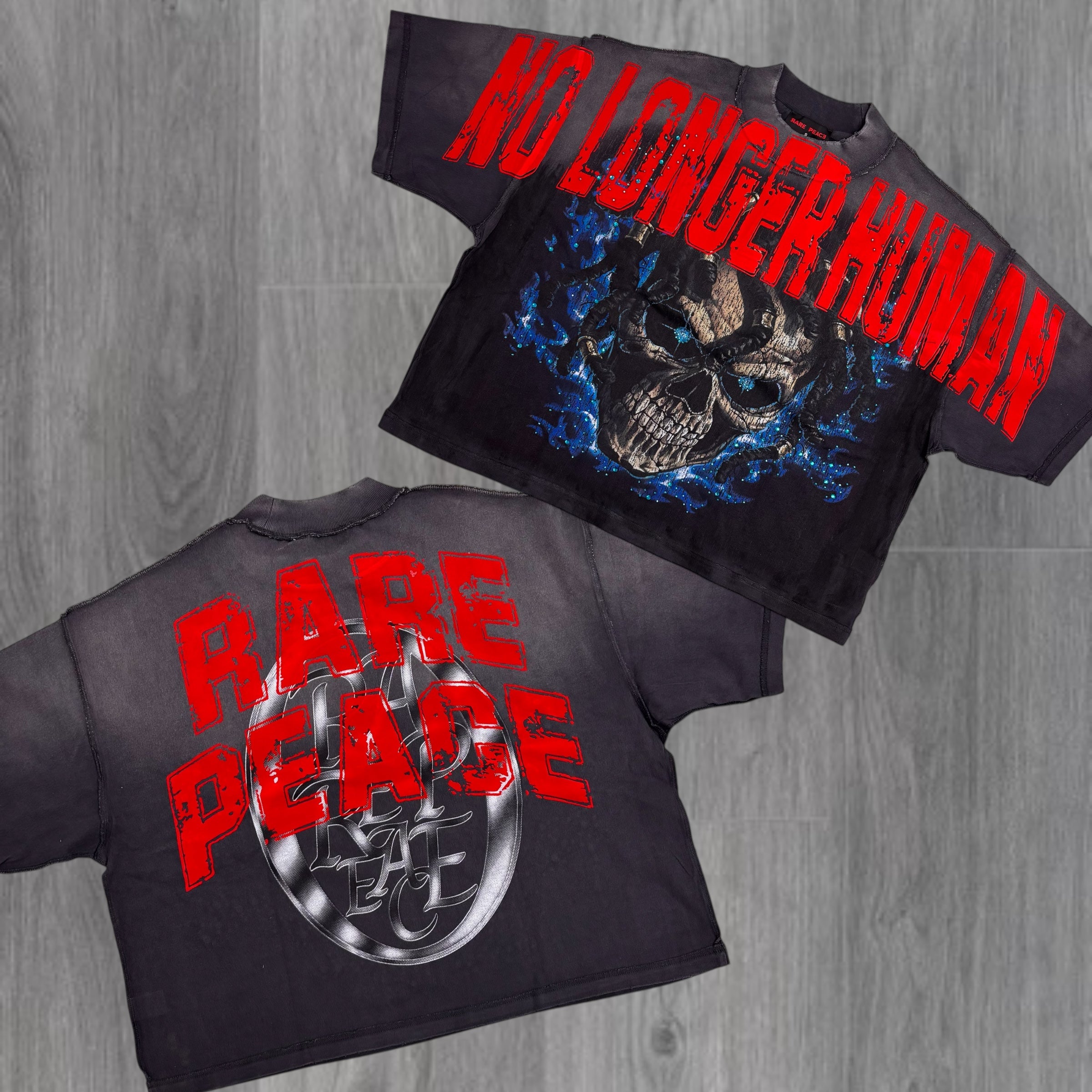 RARE PEACE - No Human Tee - DK.Grey - 5056