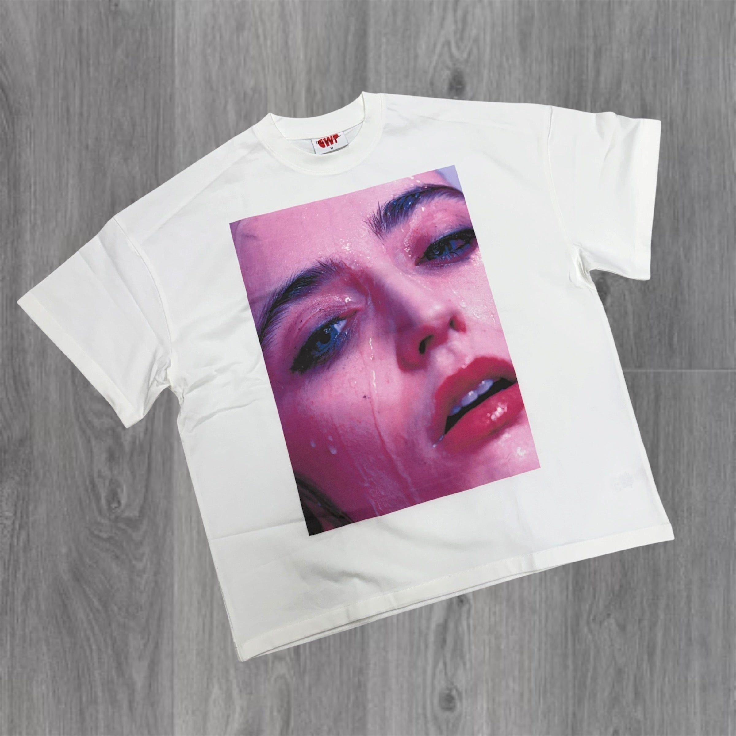 Child Went Forth - Girl Face Tee - White 002