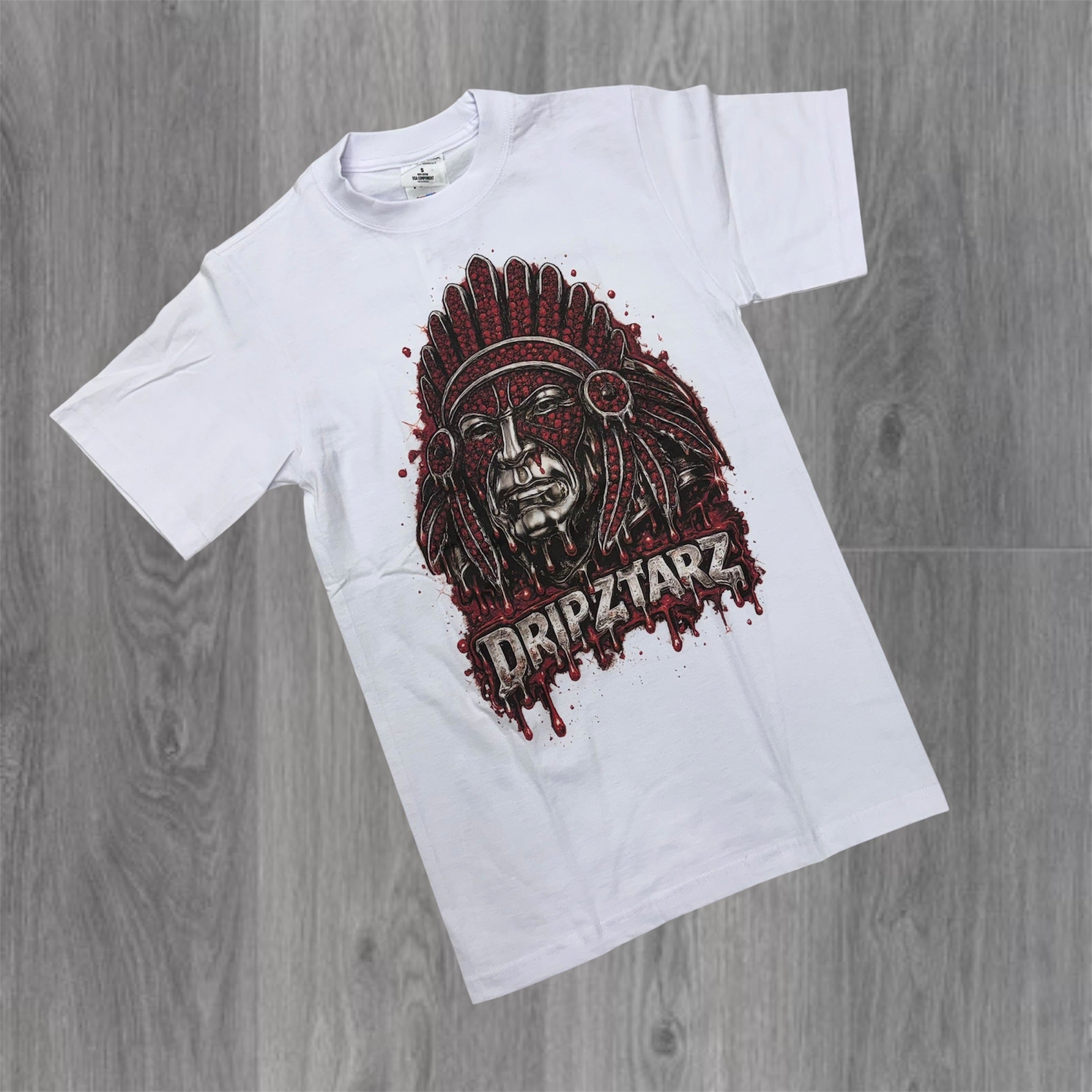 DRIPSTAR - Tribal Chief Tee -  White DC182