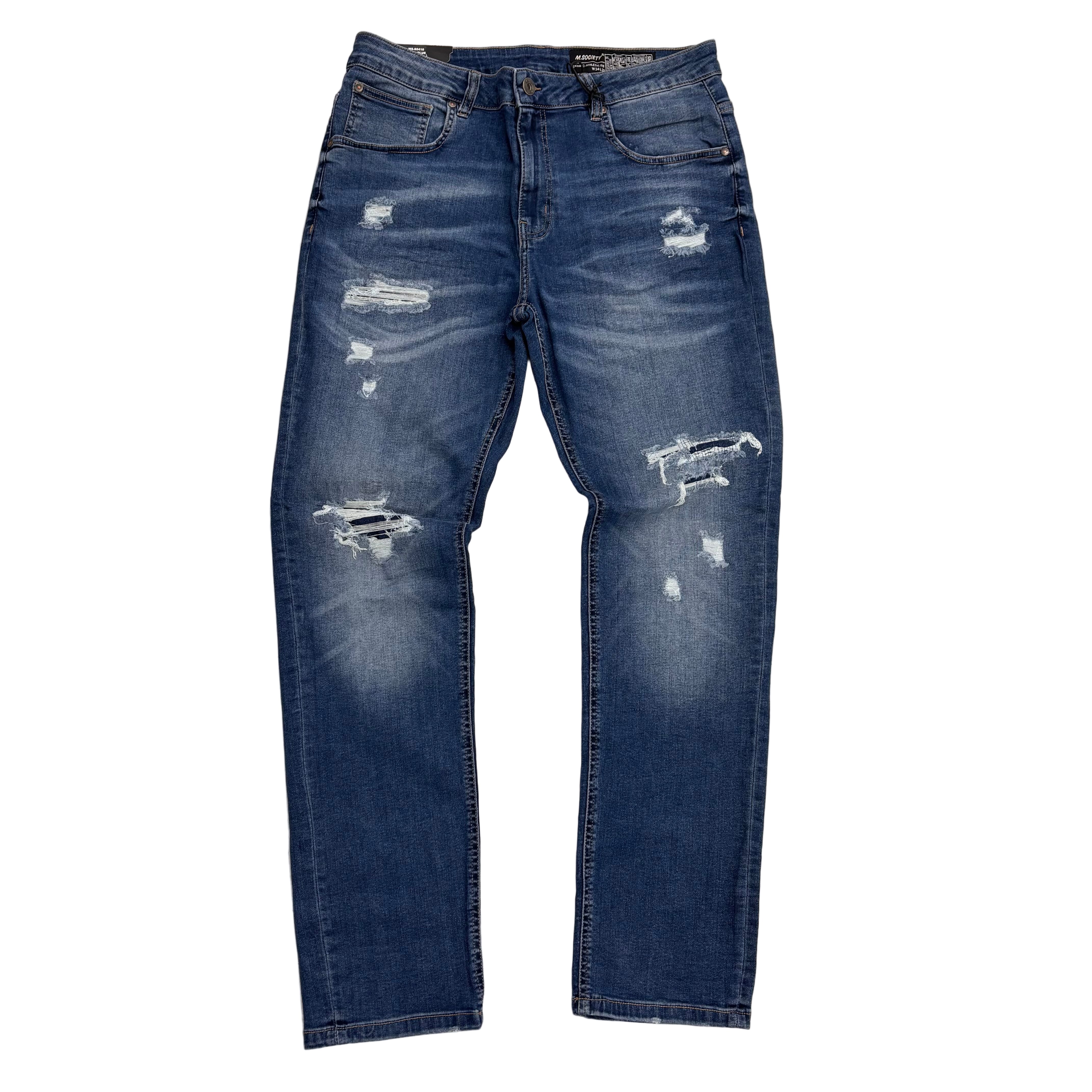 MS Denim Jeans - Skinny Fit - Med Blue - MS80410