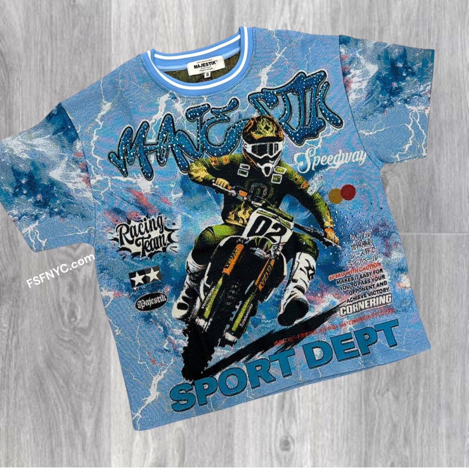 MJSTK- Tapestry Ride T-shirt  - Blue - 2640