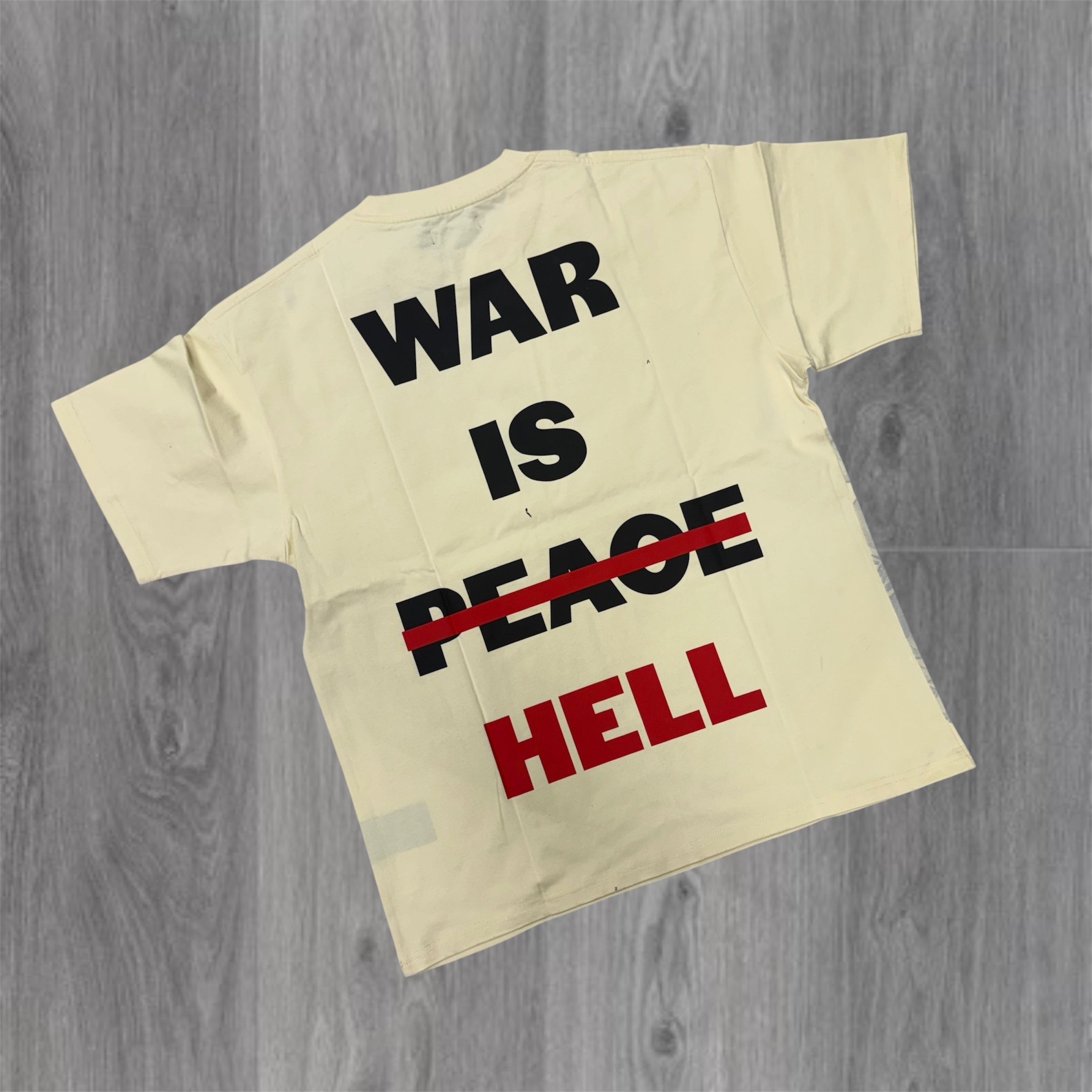 Silnt - War is Hell Tee - Cream 006