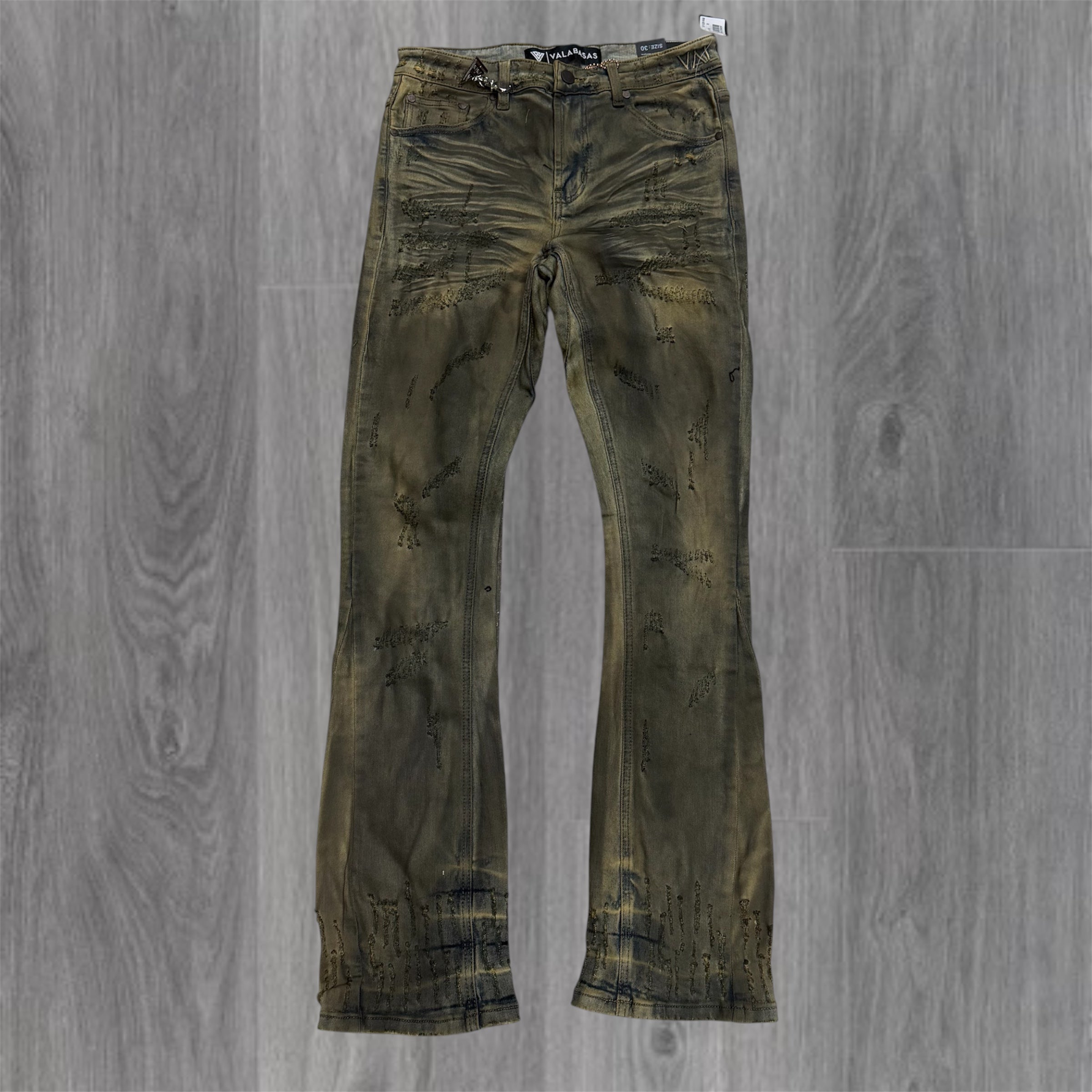 Valabasas - Wired Stacked Denim - Dirty Yellow - 1103