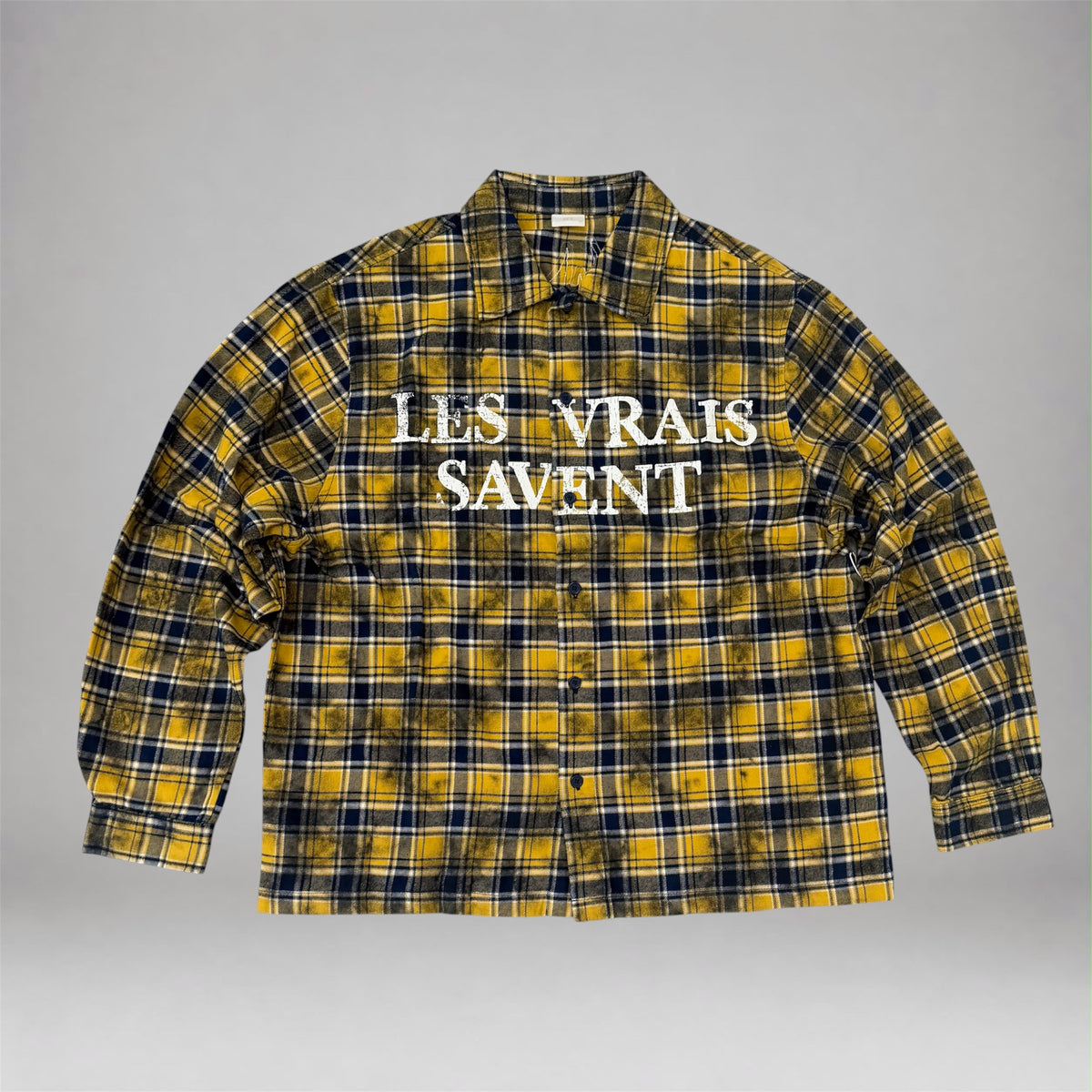R - Flannel L/S Shirt - Yellow - 764