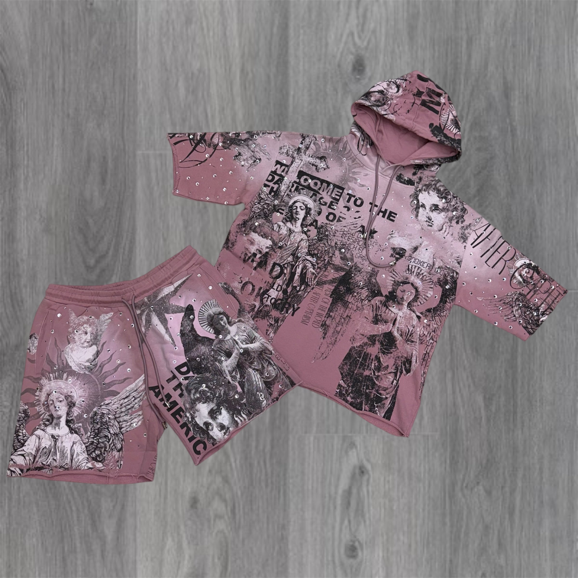 Rare Peace - Dark Age Short Set - Dusty Pink - 6043