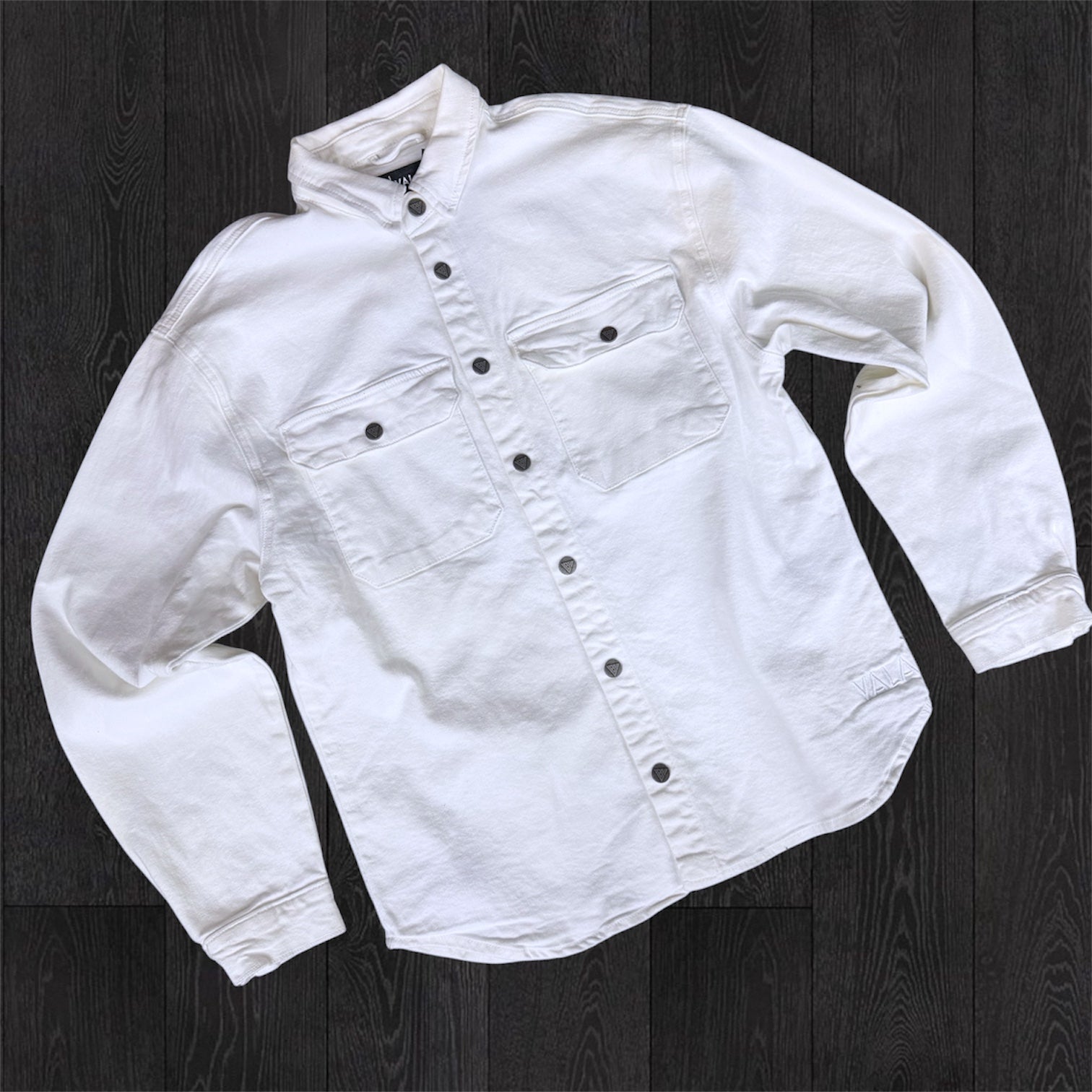 Valabasas - Button Down Denim Shirt - White